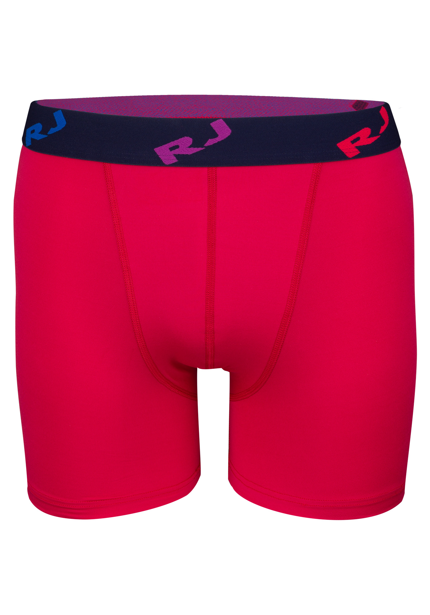 RJ Bodywear Pure Color boxershort (1-pack), heren boxer lang, microfiber, rood