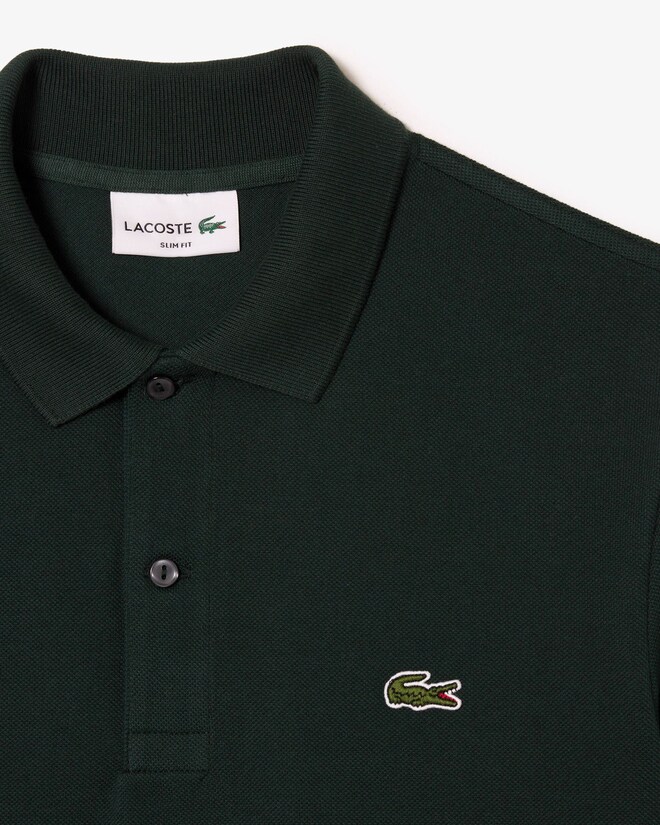 Lacoste Slim Fit polo lange mouw, sinople groen