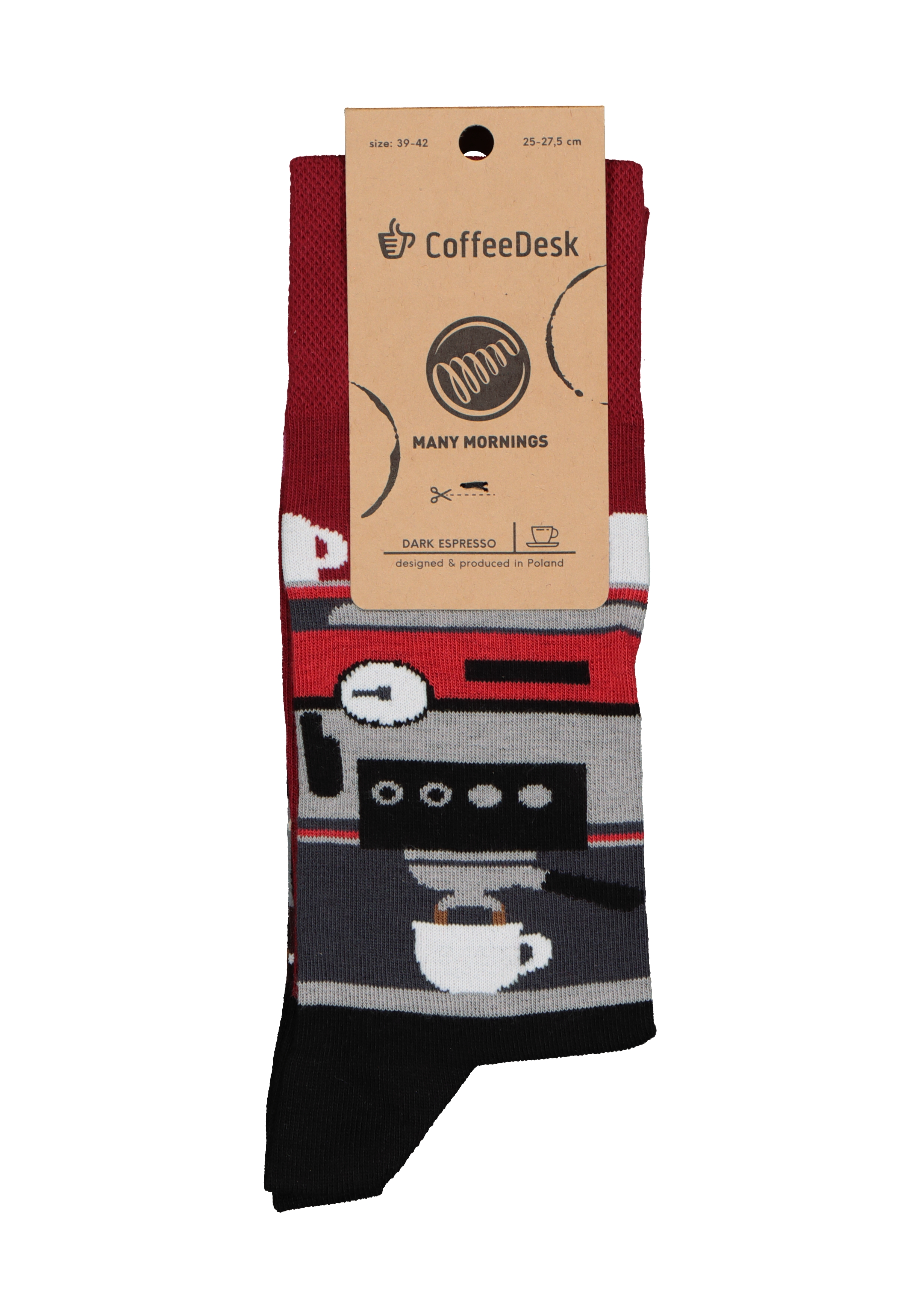 Many Mornings unisex sokken Dark espresso