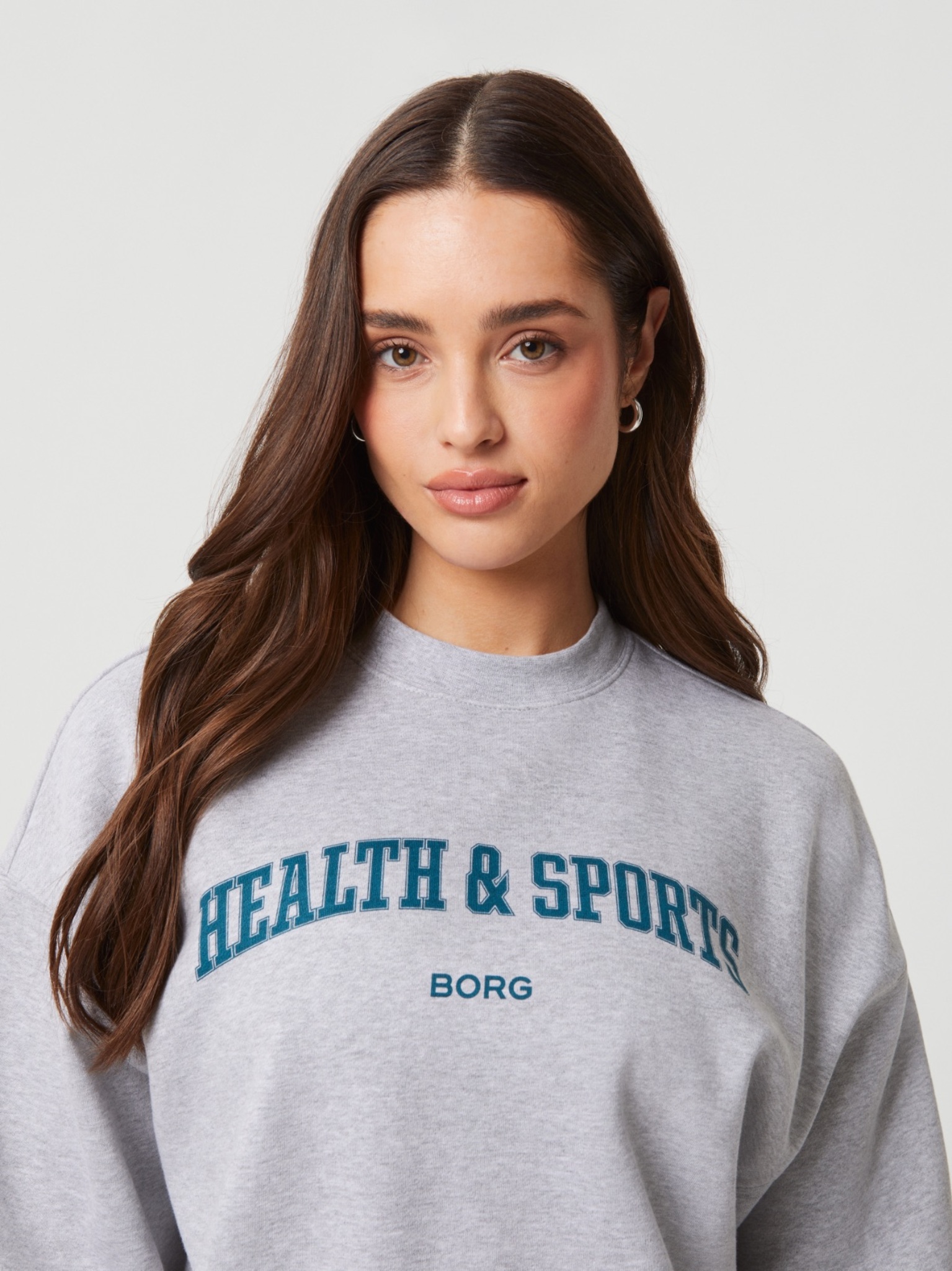 Bjorn Borg dames Studio oversized crew, grijs