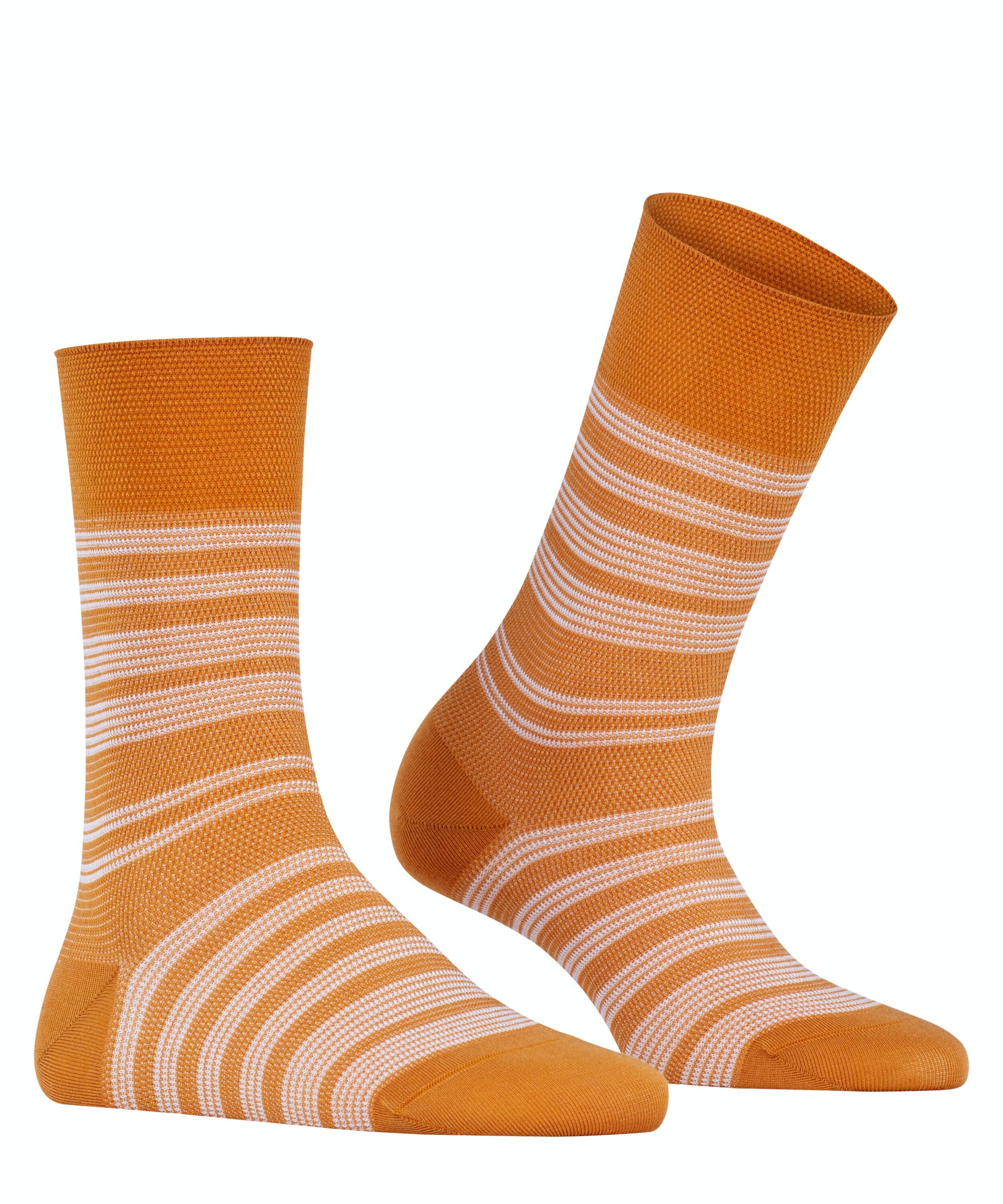 FALKE Sunset Stripe damessokken, oker (ochre)