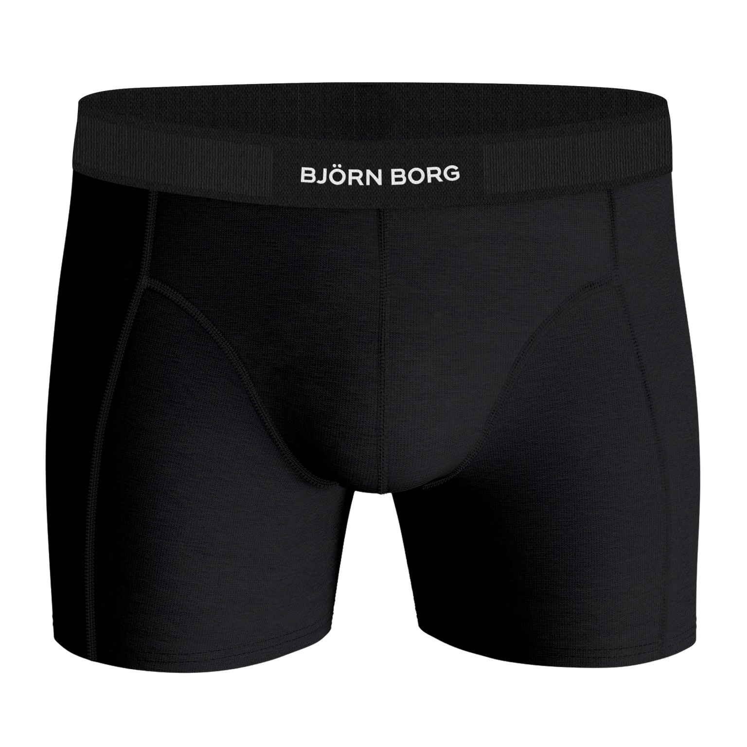 Bjorn Borg Cotton Stretch boxers, heren boxers normale lengte (2-pack), zwart