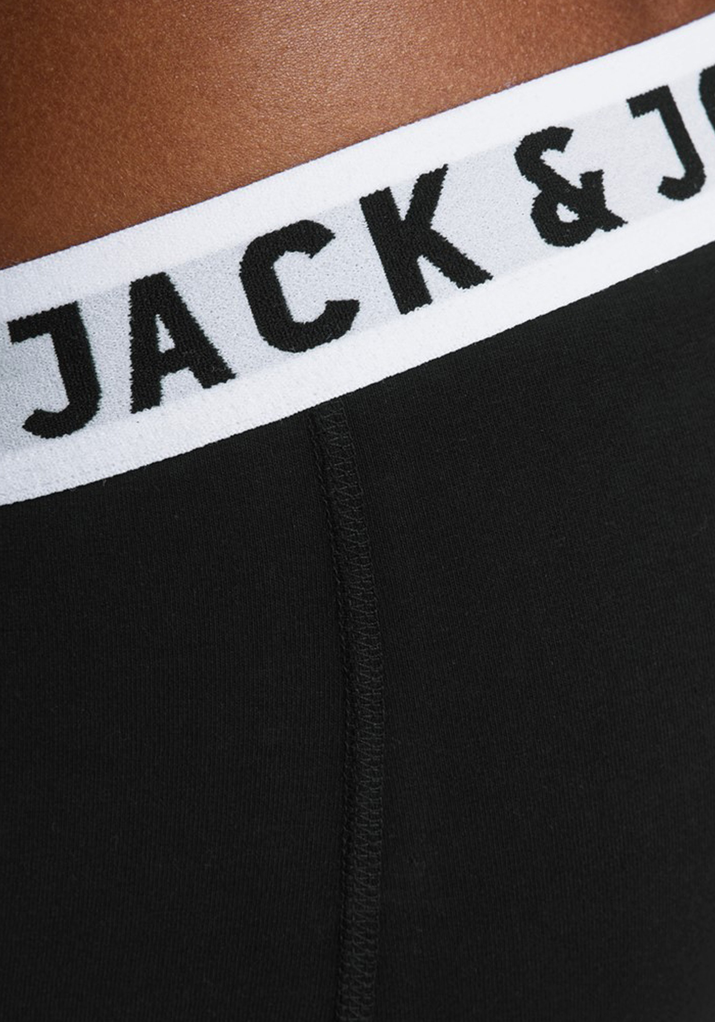 Jack & Jones heren boxers Sense trunks (3-pack), zwart - wit - grijs