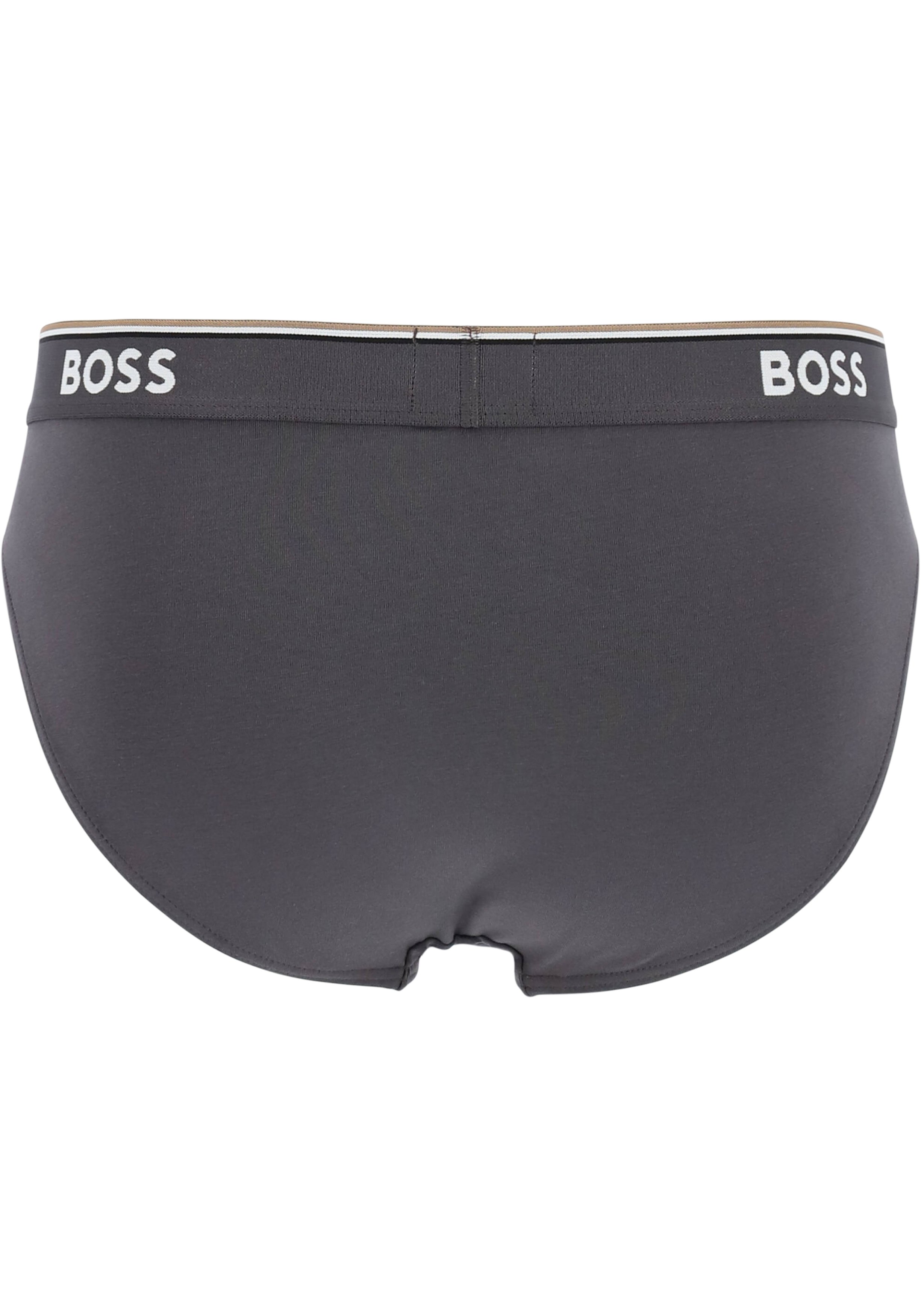 HUGO BOSS Power briefs (3-pack), heren slips, blauw, navy, grijs