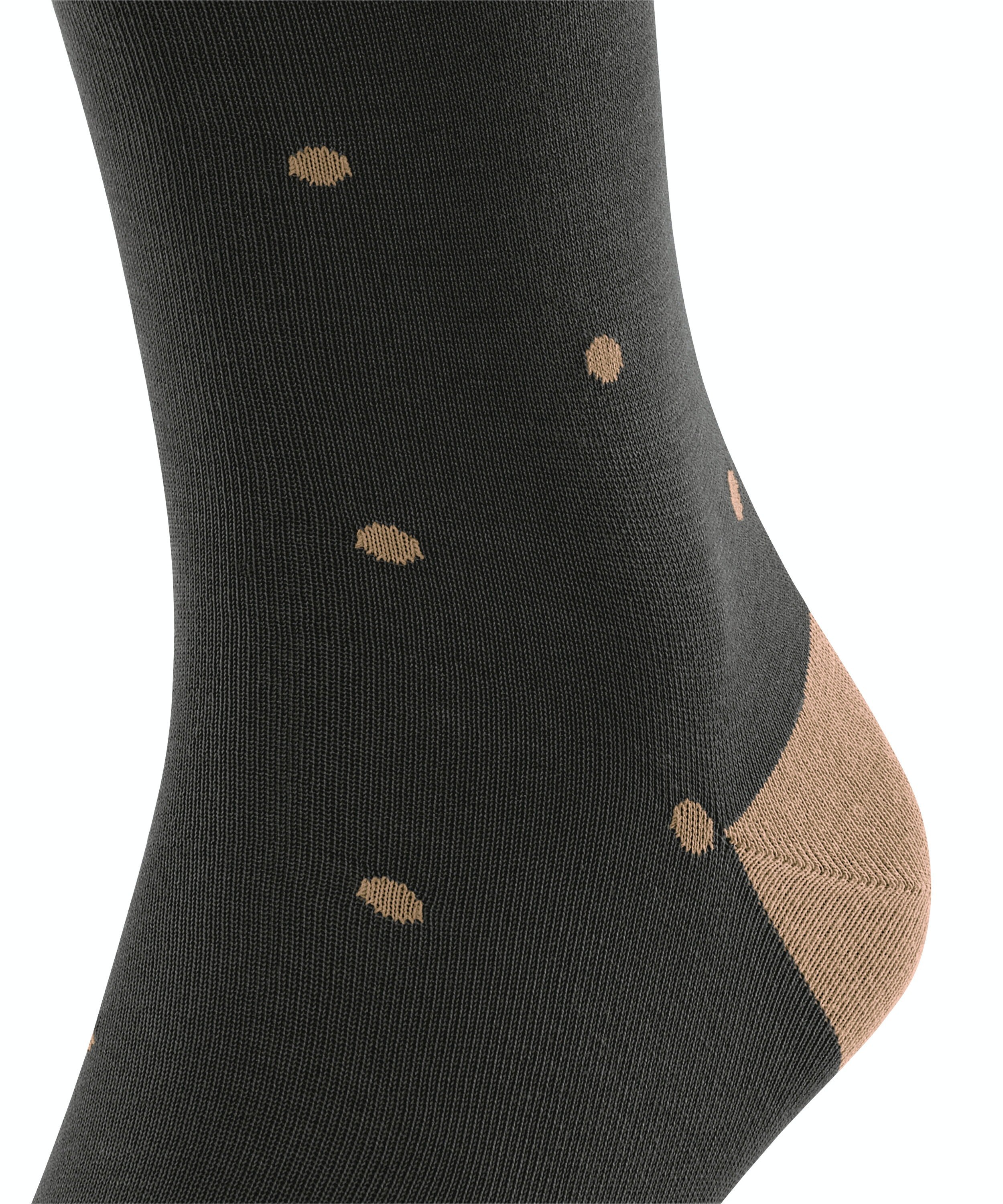 FALKE Dot heren kniekousen, bruin (brown)