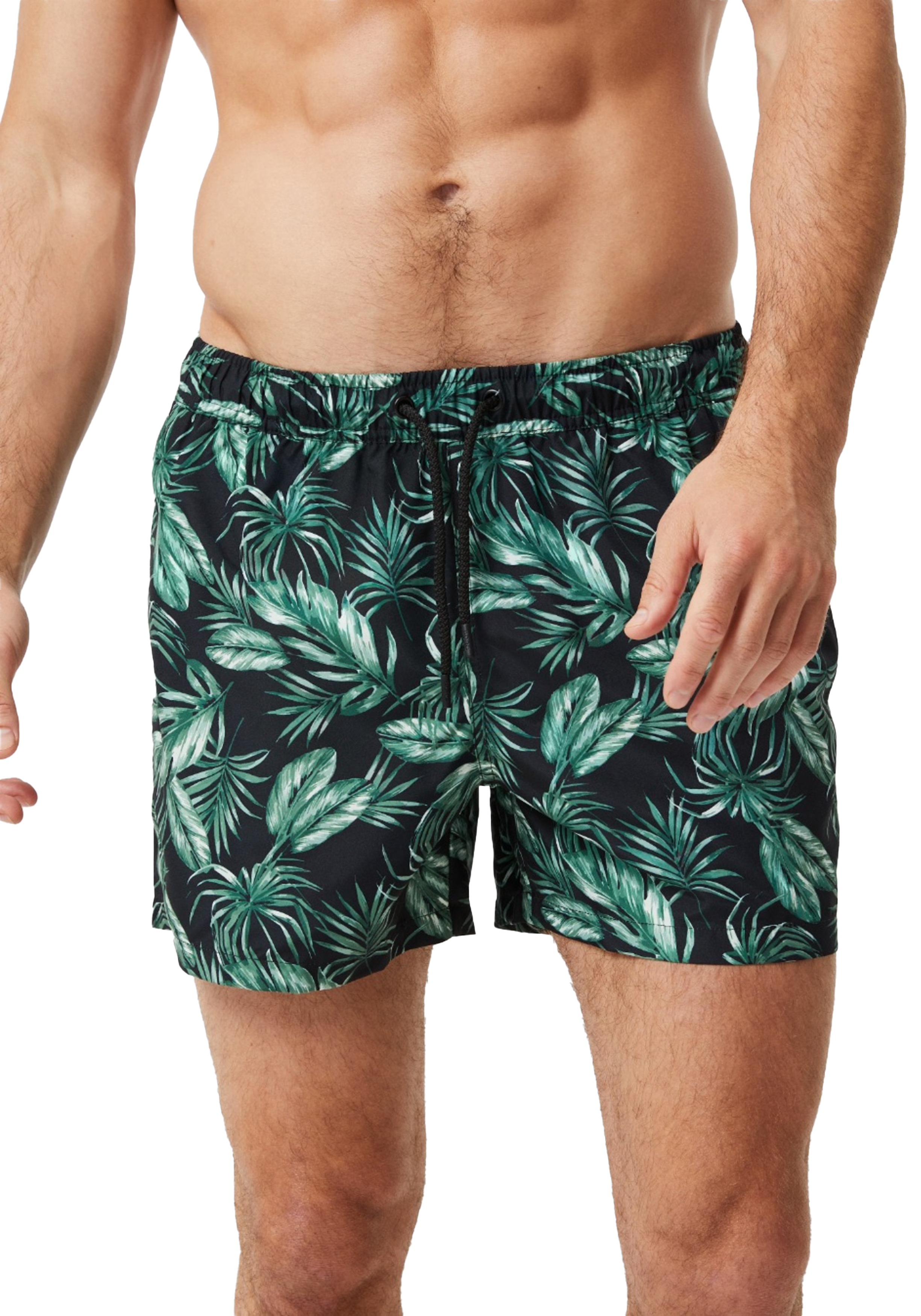 Bjorn Borg Print Swim Shorts, heren zwembroek, bladeren print