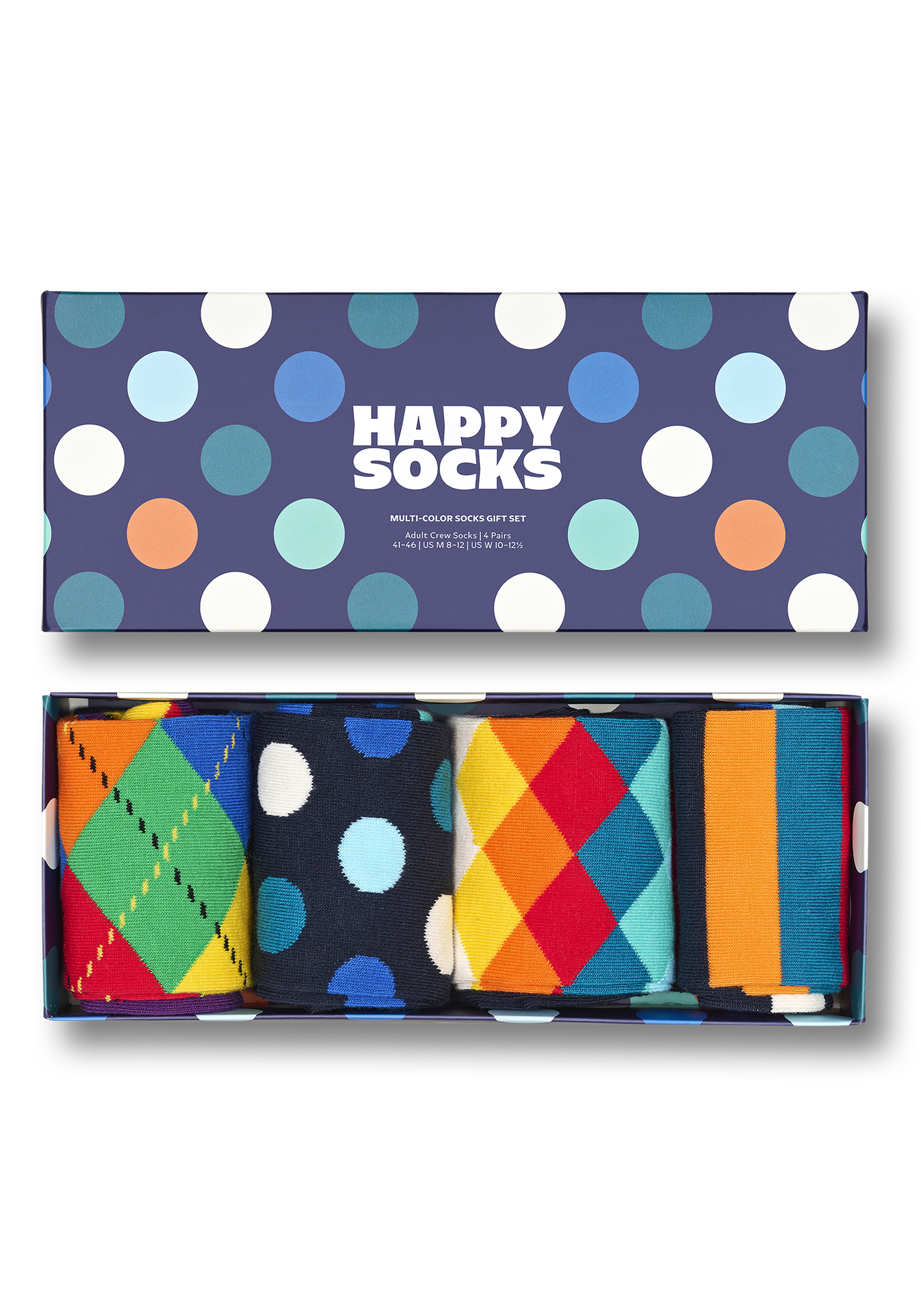 Happy Socks Multi-color Socks Gift Set (4-pack), unisex sokken in cadeauverpakking