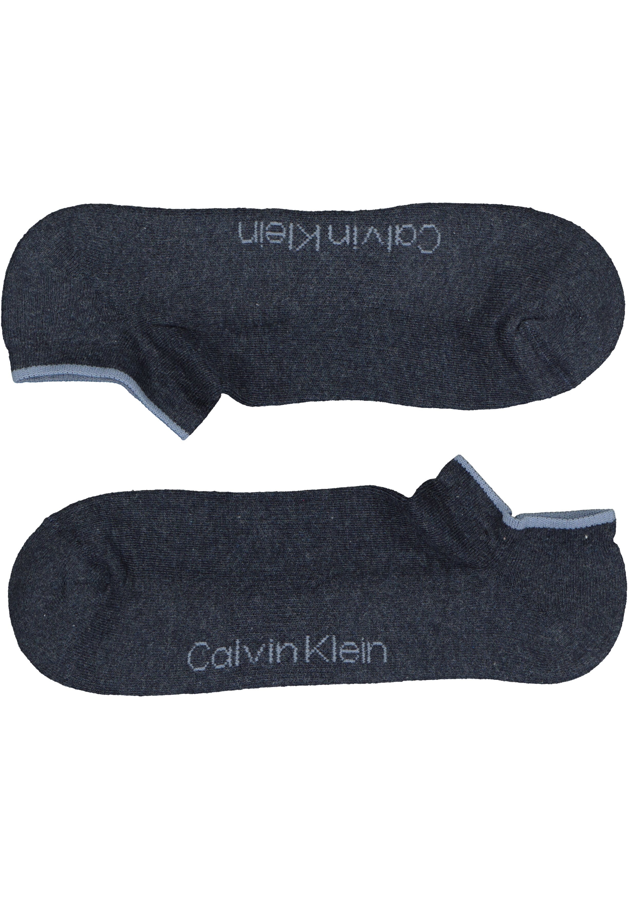 Calvin Klein herensokken Grant (3-pack), onzichtbare lage sportsokken, drie tinten jeansblauw