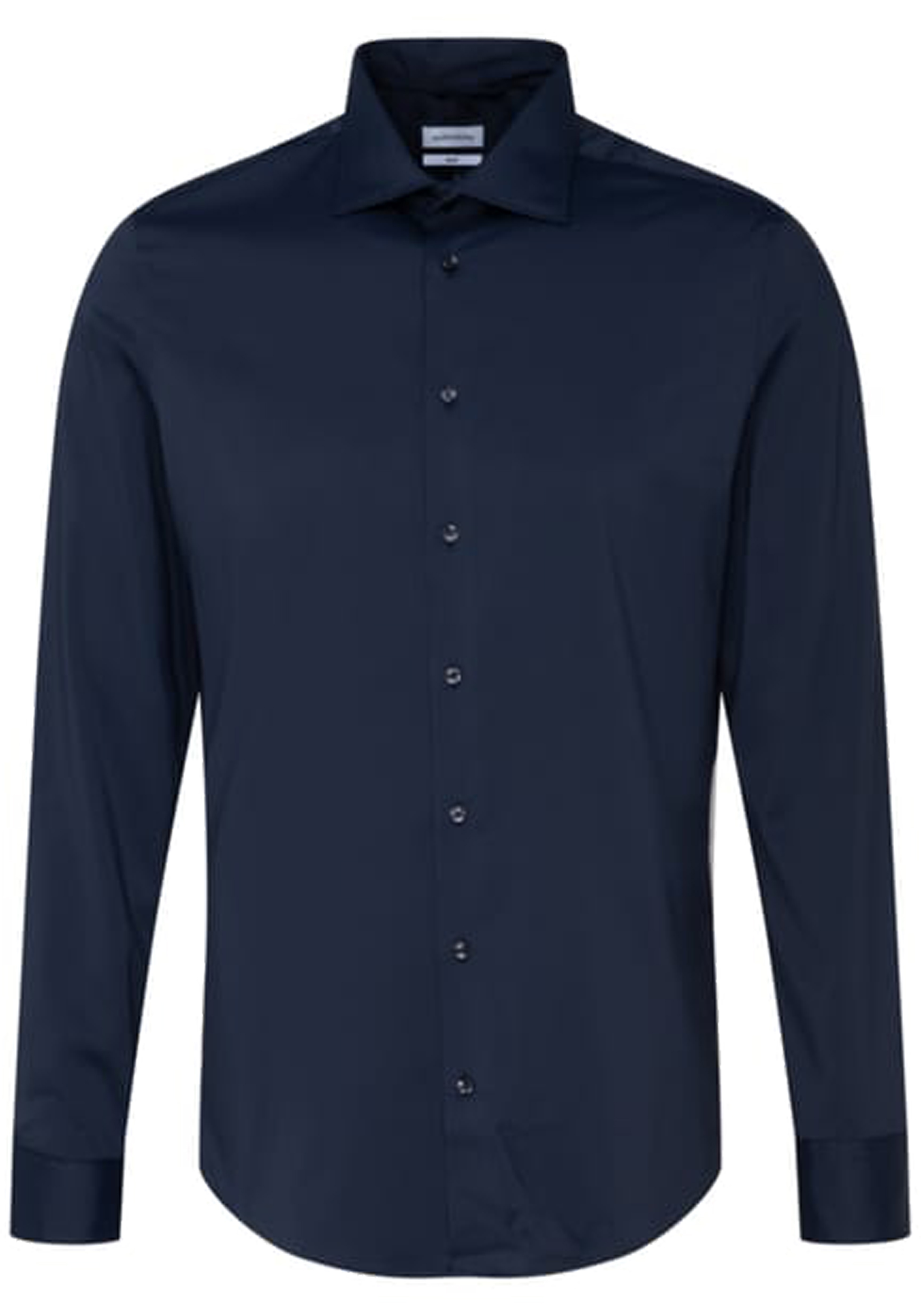 Seidensticker slim fit overhemd, twill, blauw