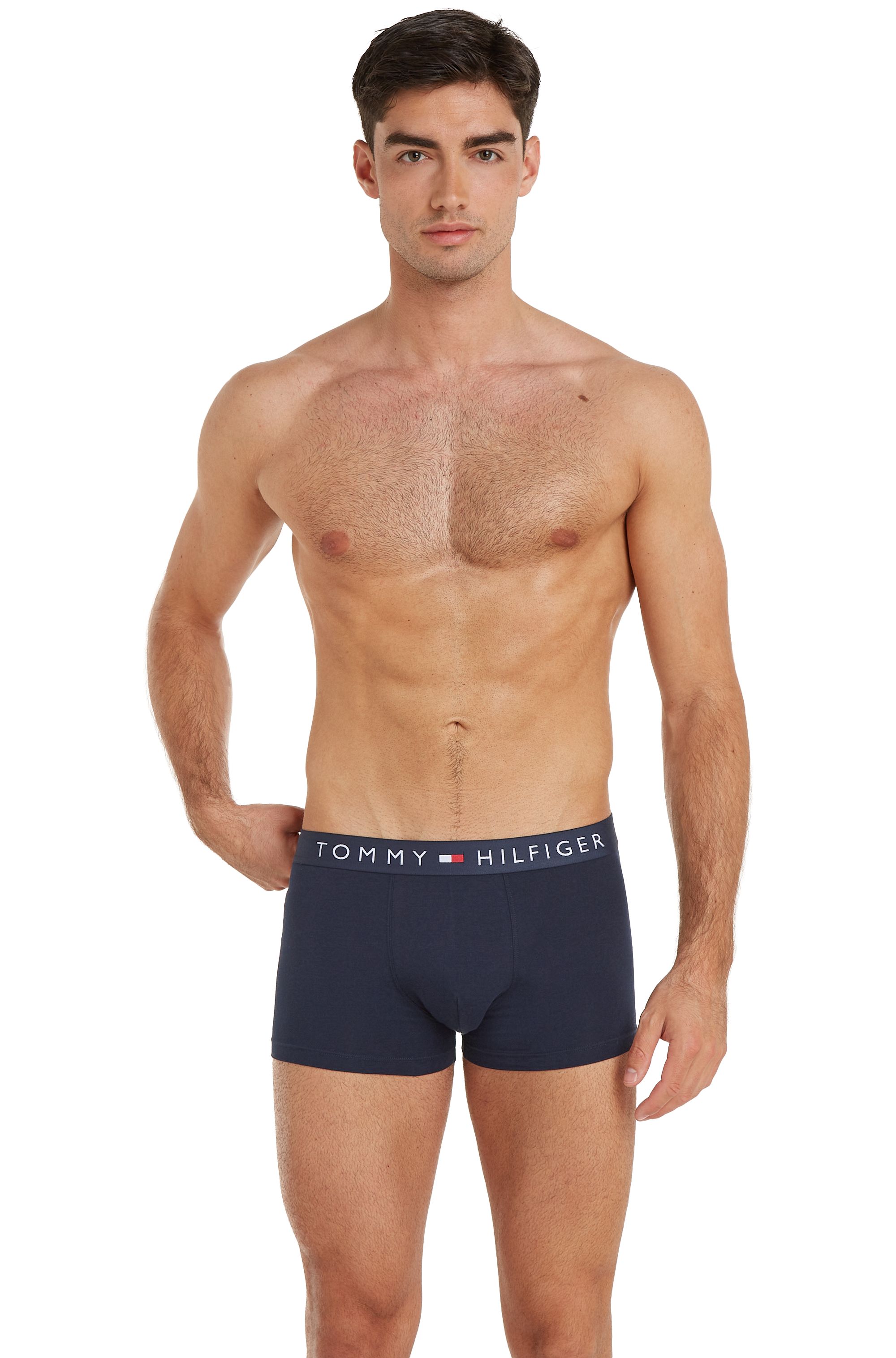 Tommy Hilfiger trunk (3-pack), heren boxers normale lengte, blauw