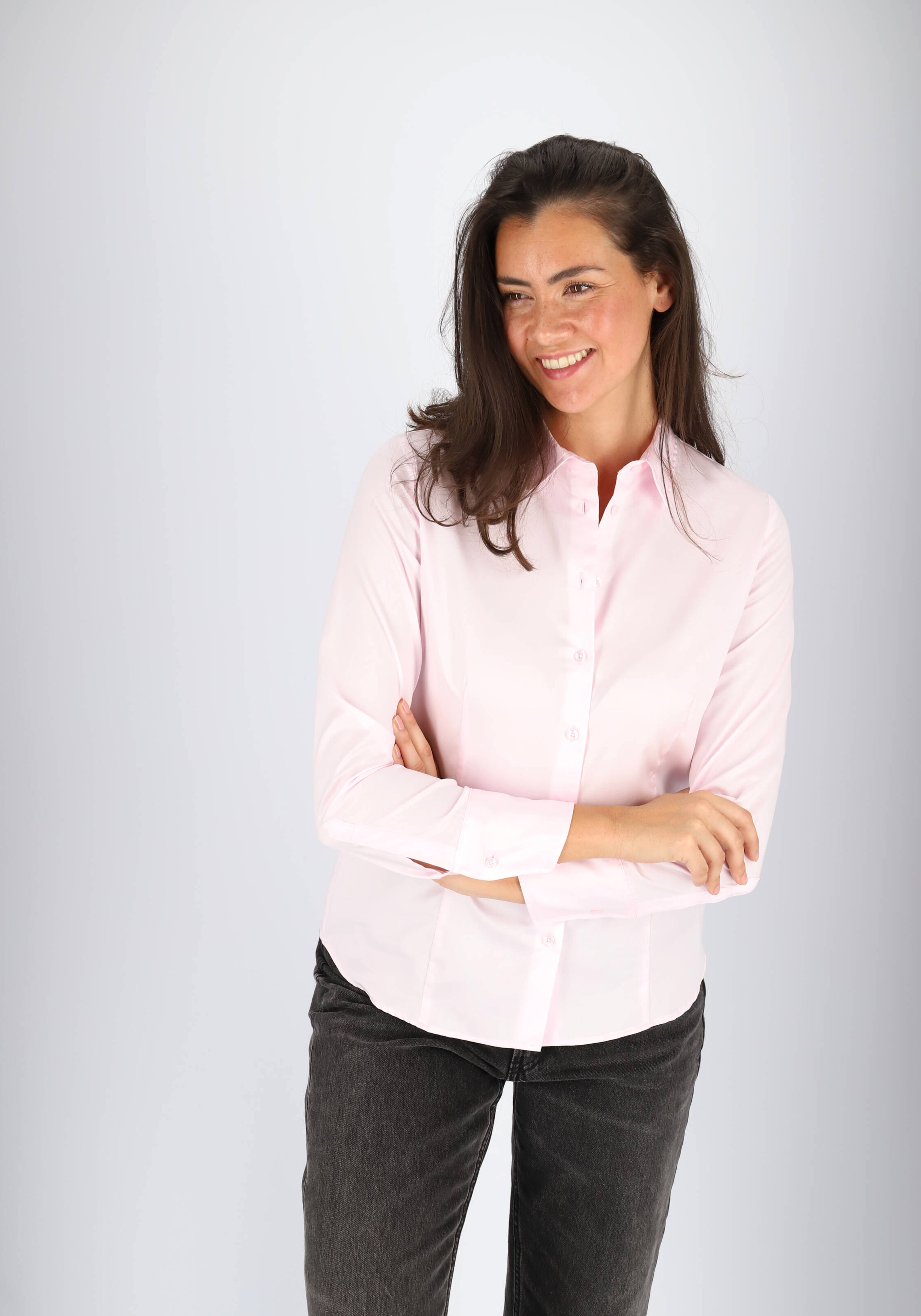 ETERNA dames blouse modern classic, roze