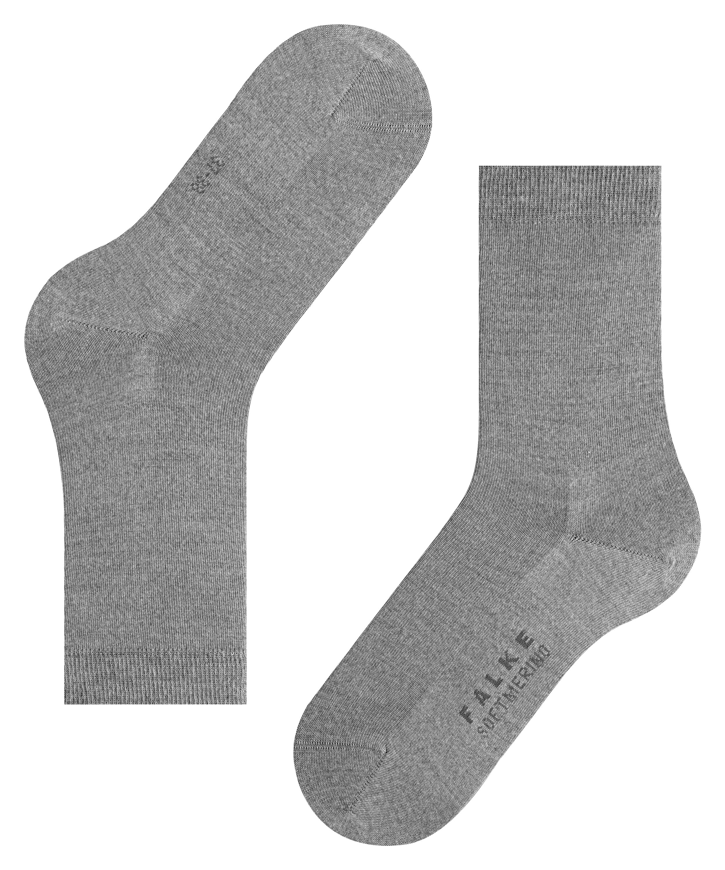 FALKE Softmerino damessokken, grijs (light grey mel.)