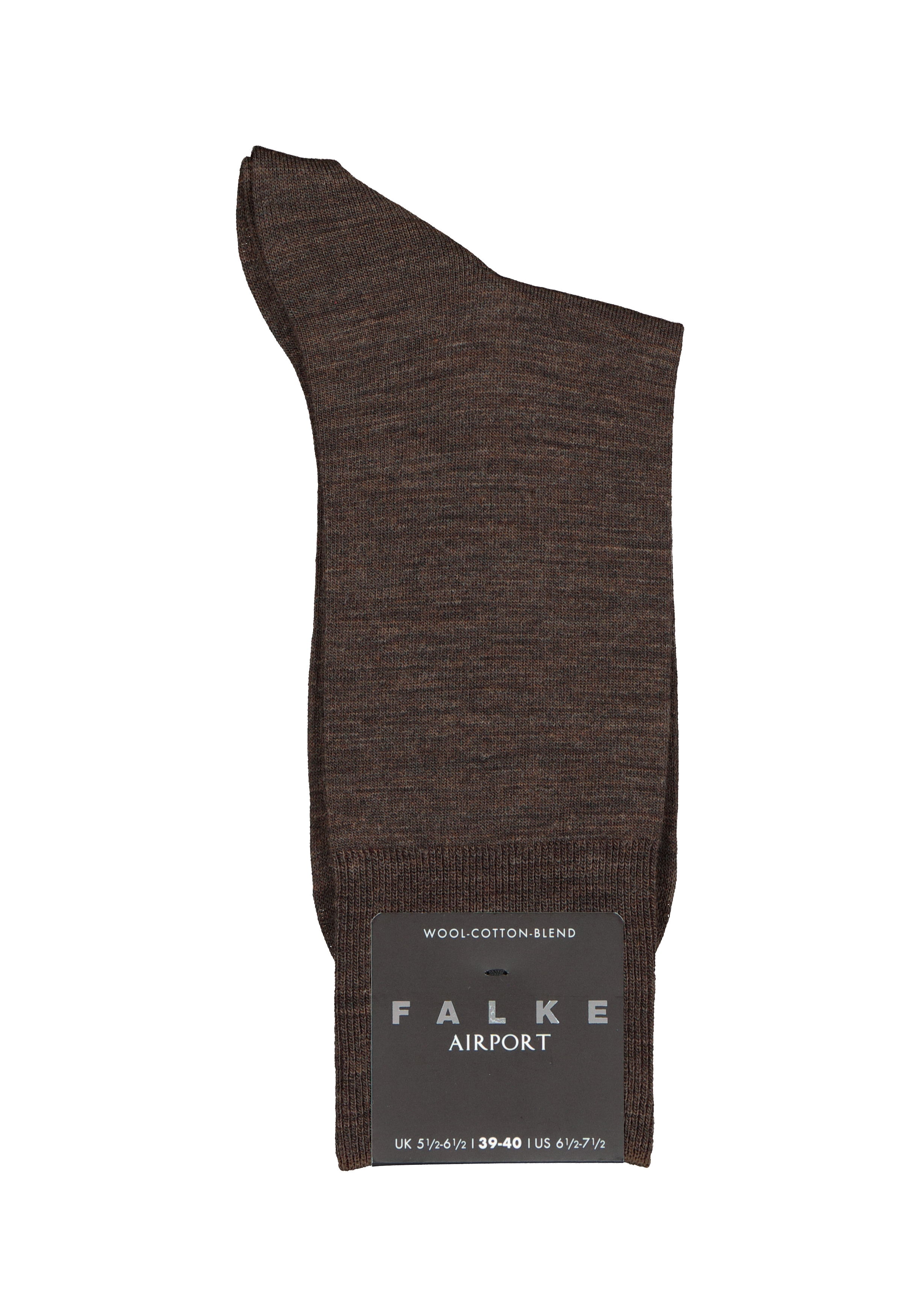 FALKE Airport herensokken, bruin (brown melange)