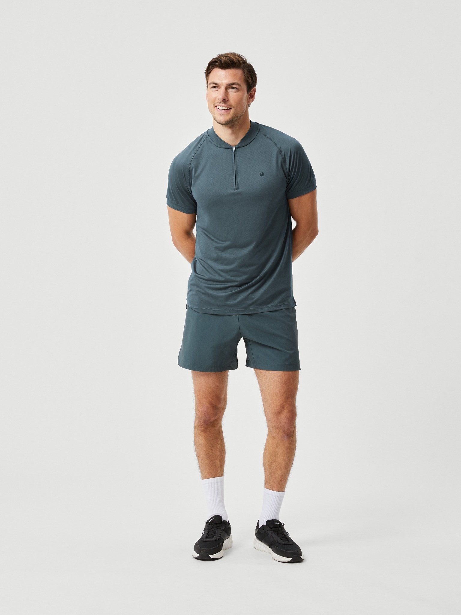 Bjorn Borg Ace Performance Zip Polo, petrol