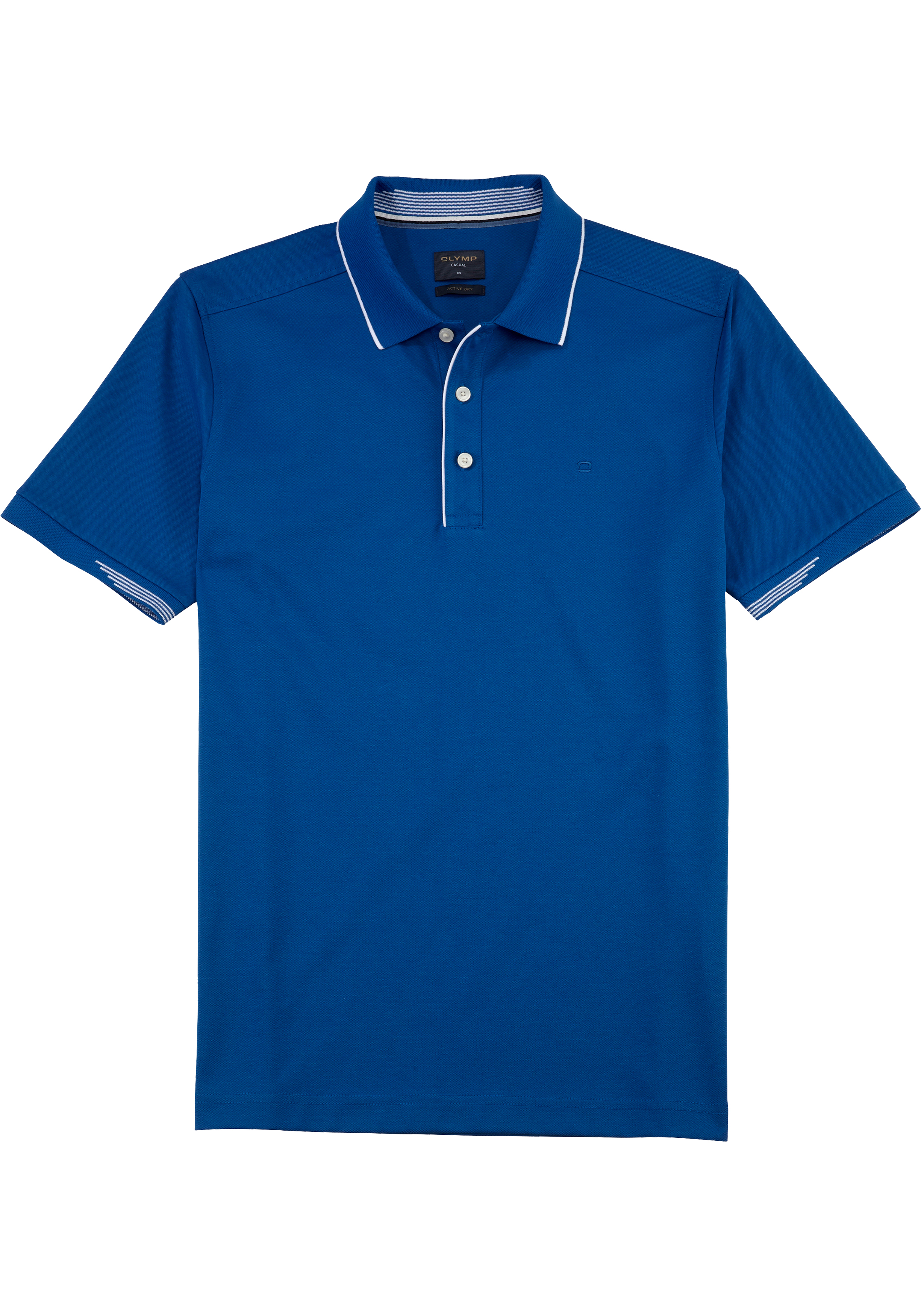 OLYMP Polo Casual, modern fit polo, blauw