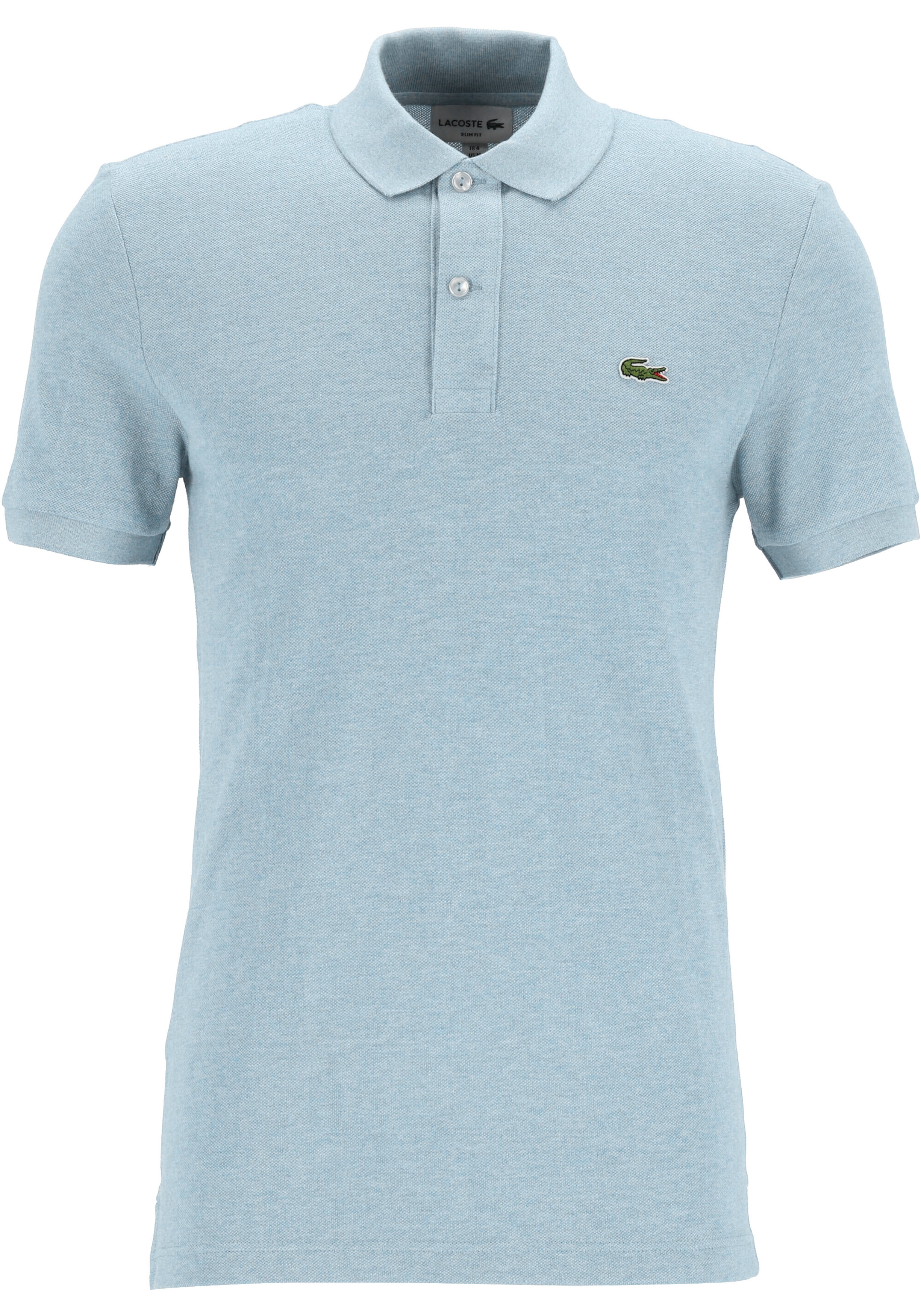 Lacoste Slim Fit polo, lichtblauw melange