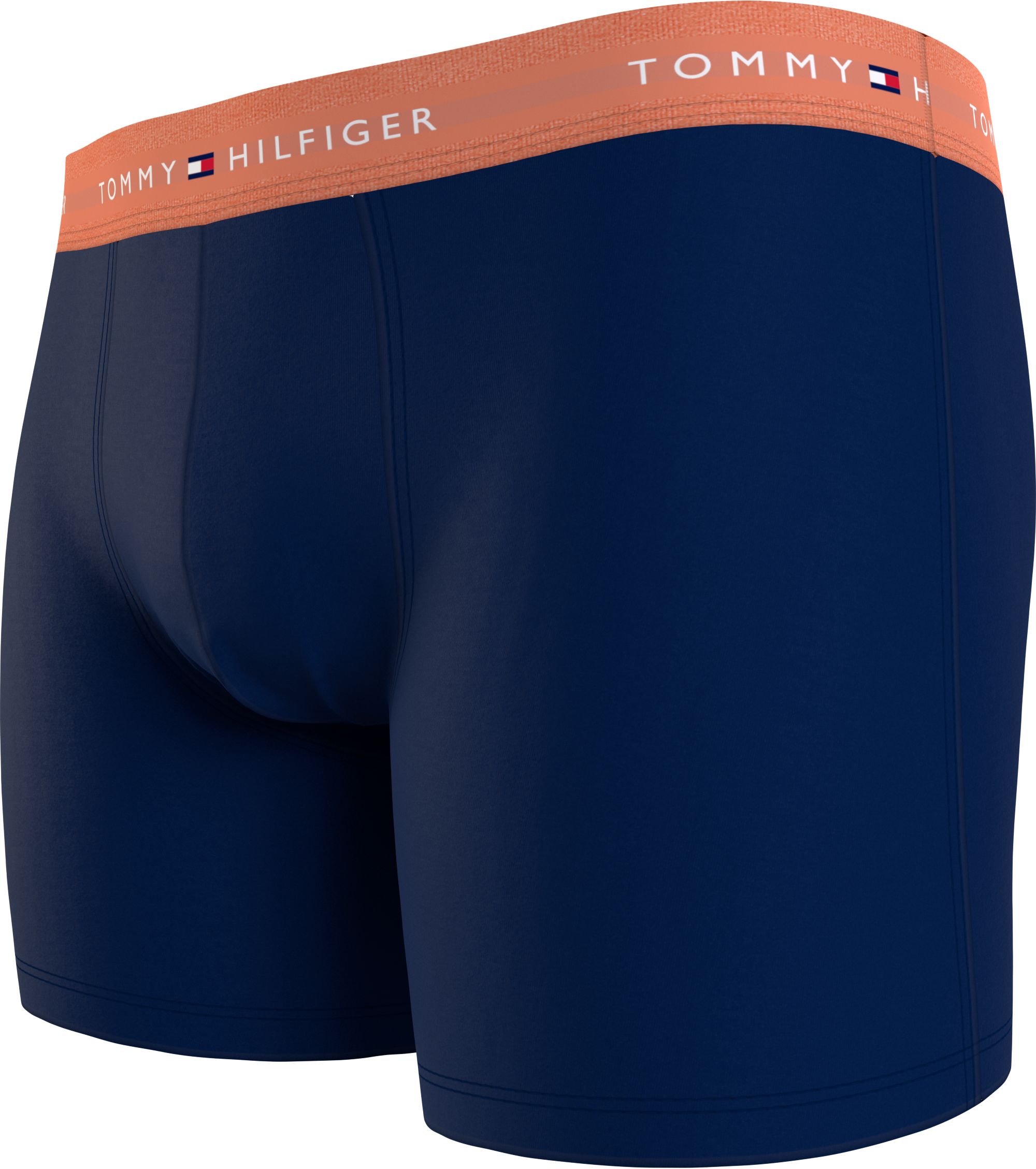 Tommy Hilfiger hipster brief (3-pack), heren slips, blauw met gekleurde tailleband