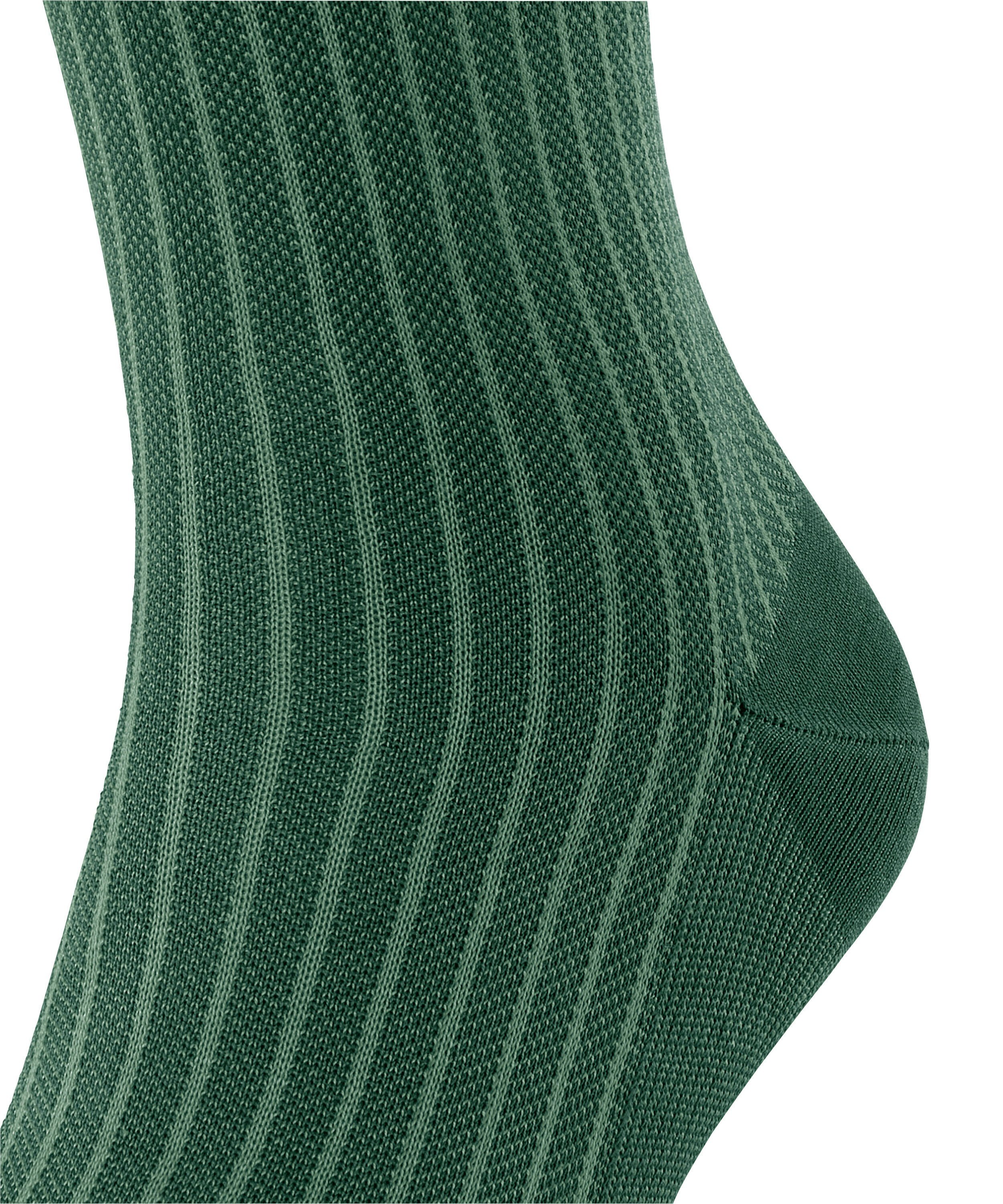 FALKE Oxford Stripe herensokken, groen (hunter green)