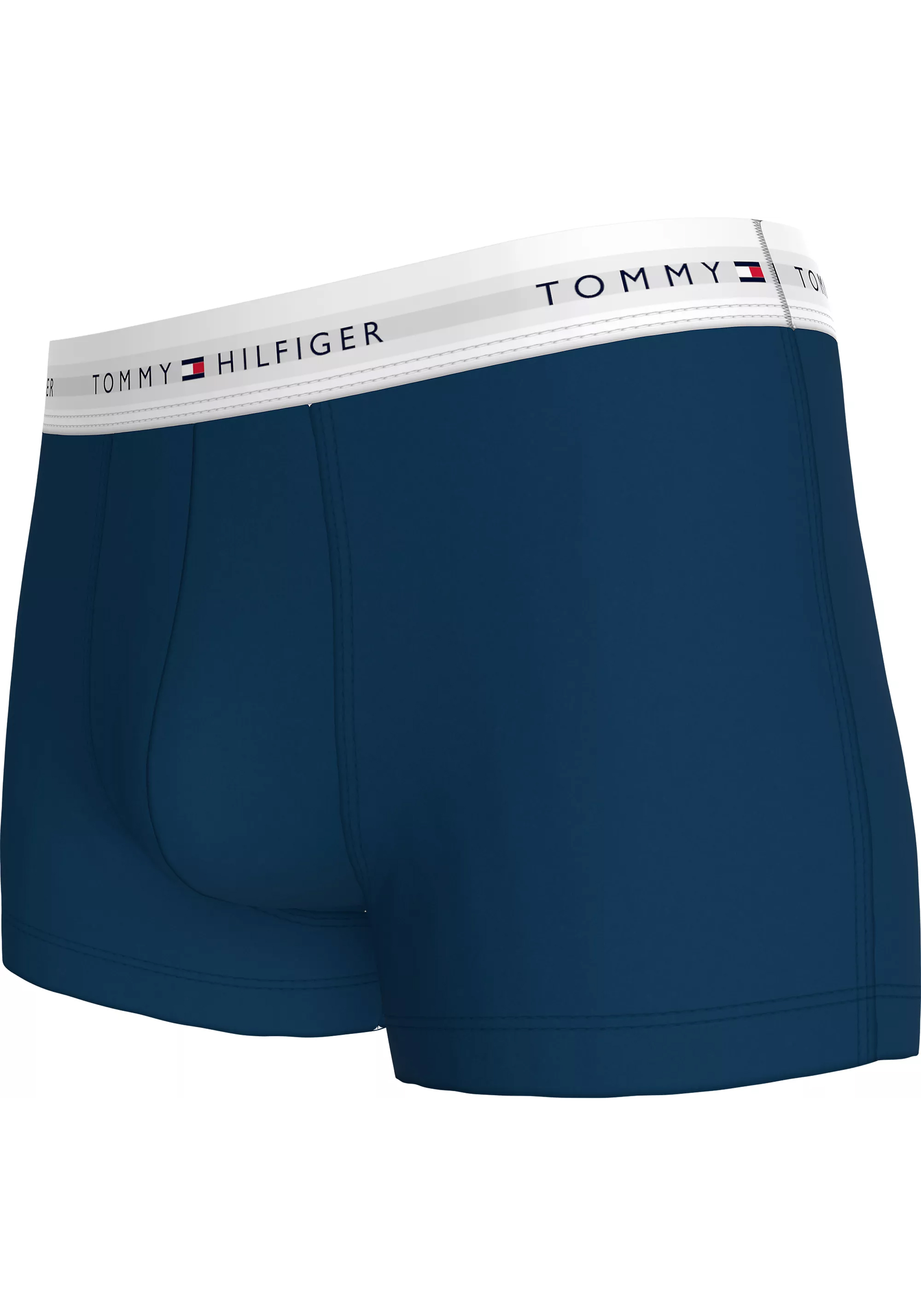 Tommy Hilfiger trunks (3-pack), heren boxers normale lengte, rood, blauw, groen