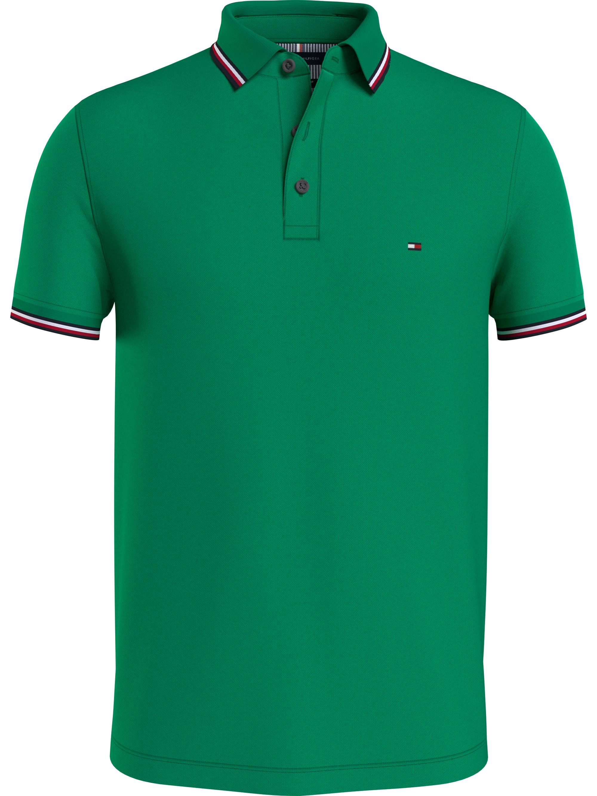 Tommy Hilfiger 1985 Rwb Tipped Slim Polo, heren poloshirt, groen