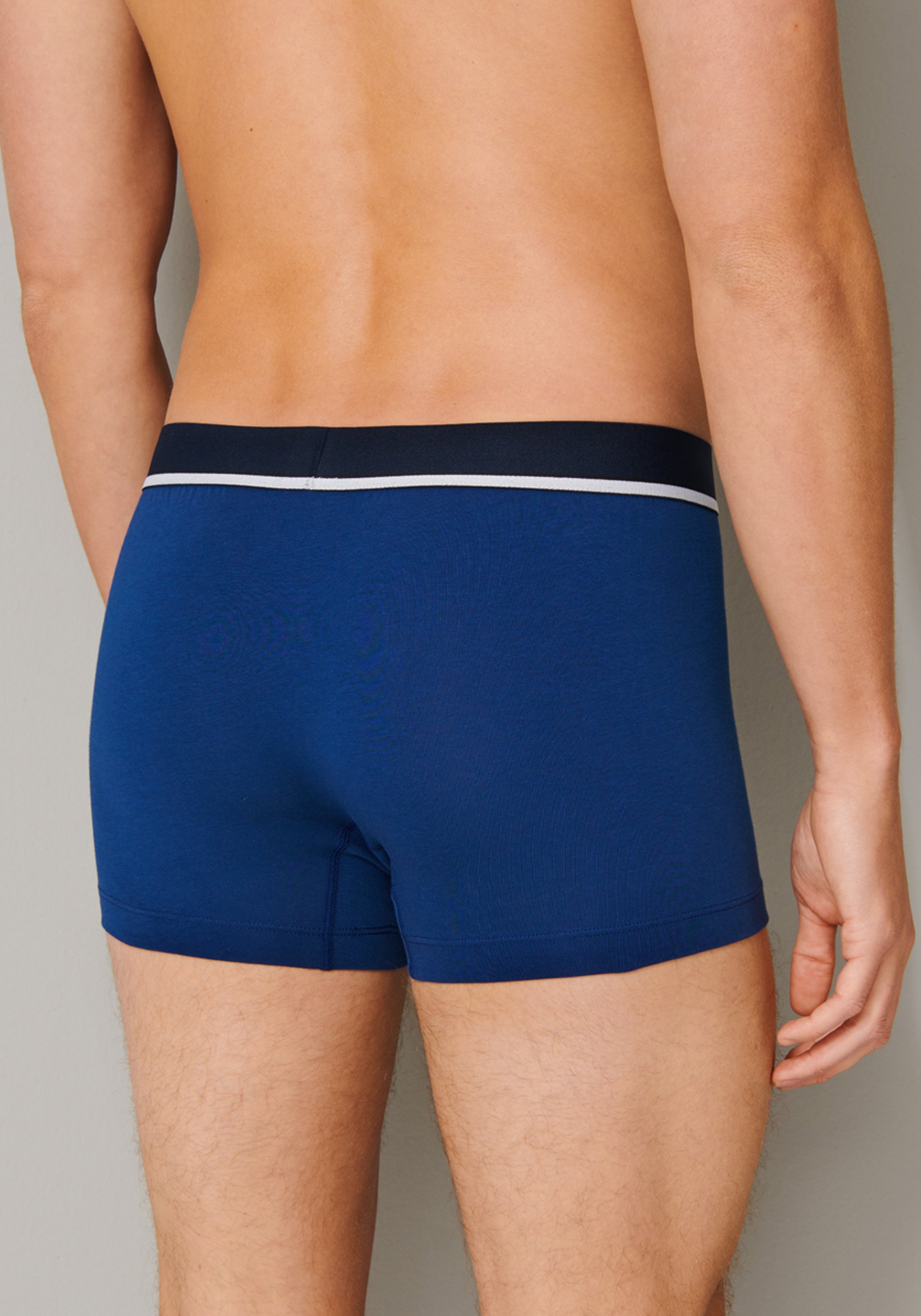 SCHIESSER 95/5 shorts (3-pack), zwart, blauw en donkerblauw