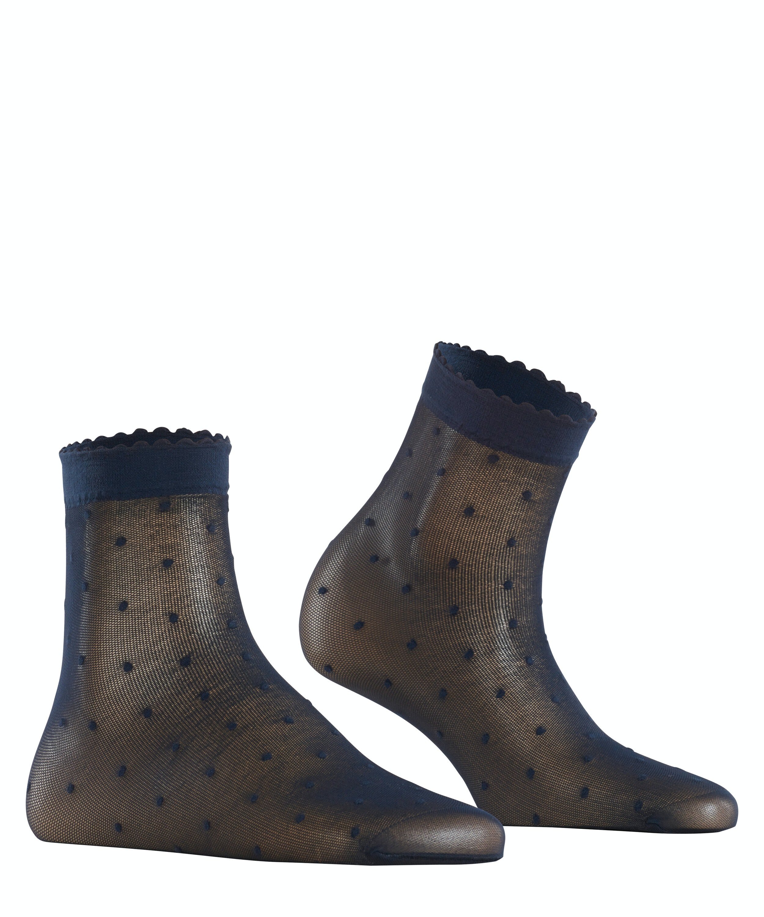 FALKE Dot 15 DEN dames sokjes, marine blauw (marine)