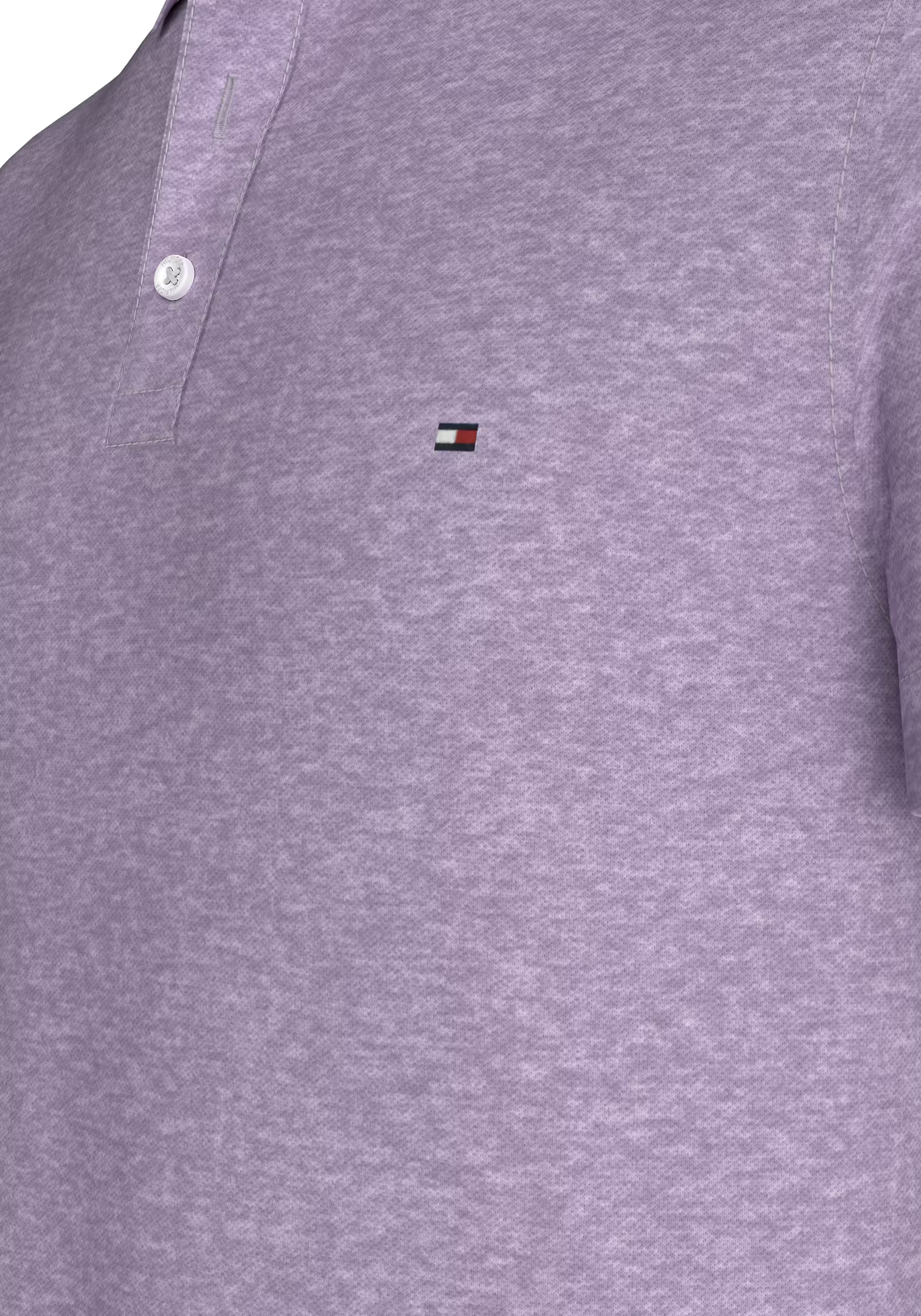 Tommy Hilfiger 1985 Slim Polo, heren poloshirt, lila melange