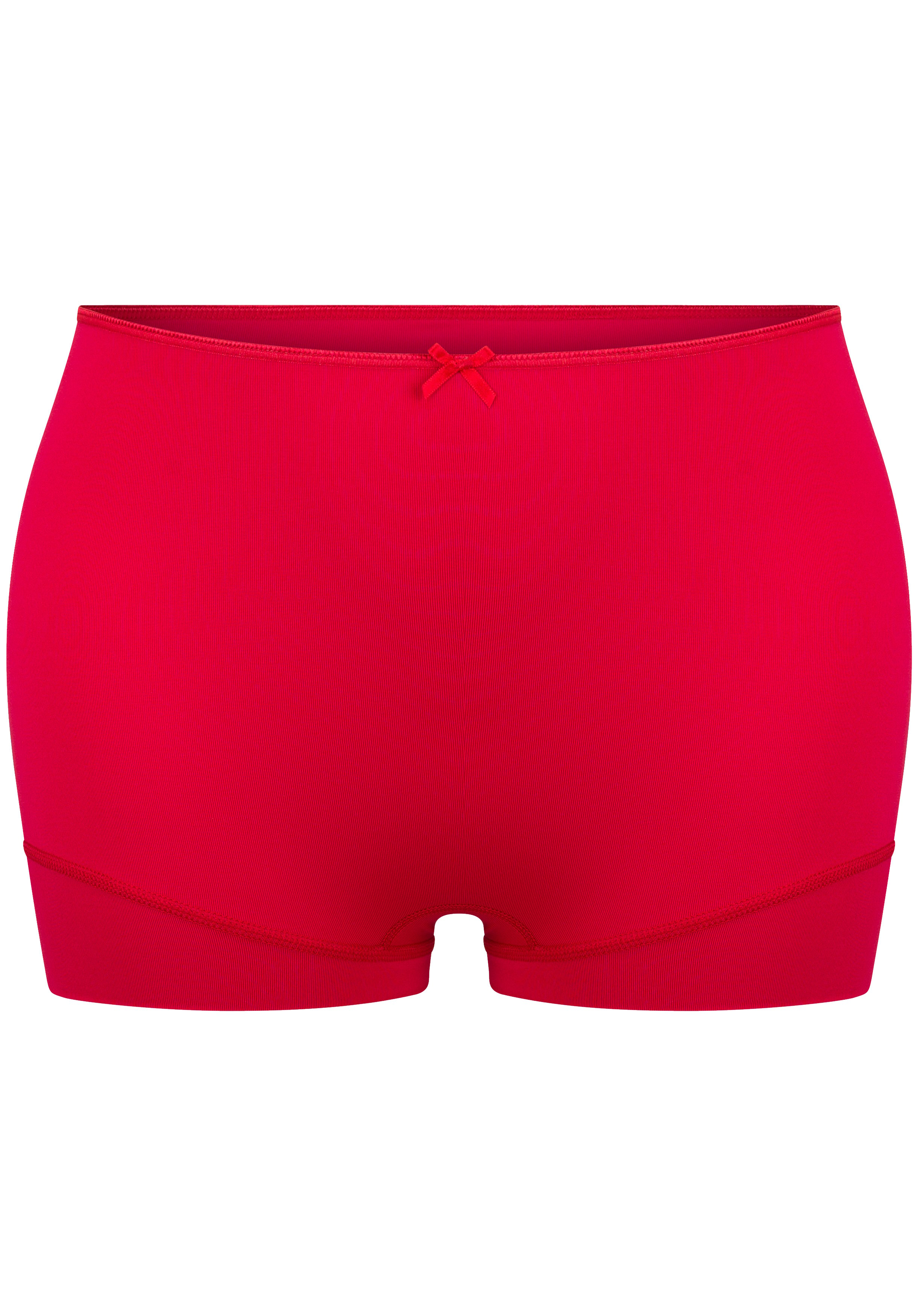 RJ Bodywear Pure Color dames short extra hoog, donkerrood