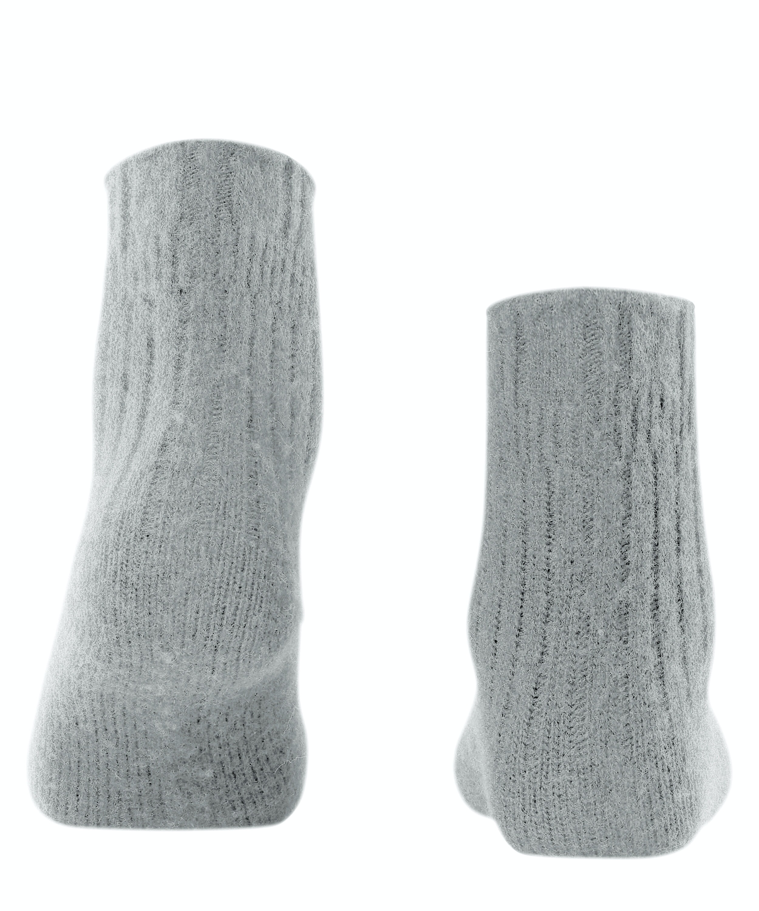 FALKE Bedsock Rib damessokken, zilvergrijs (silver)