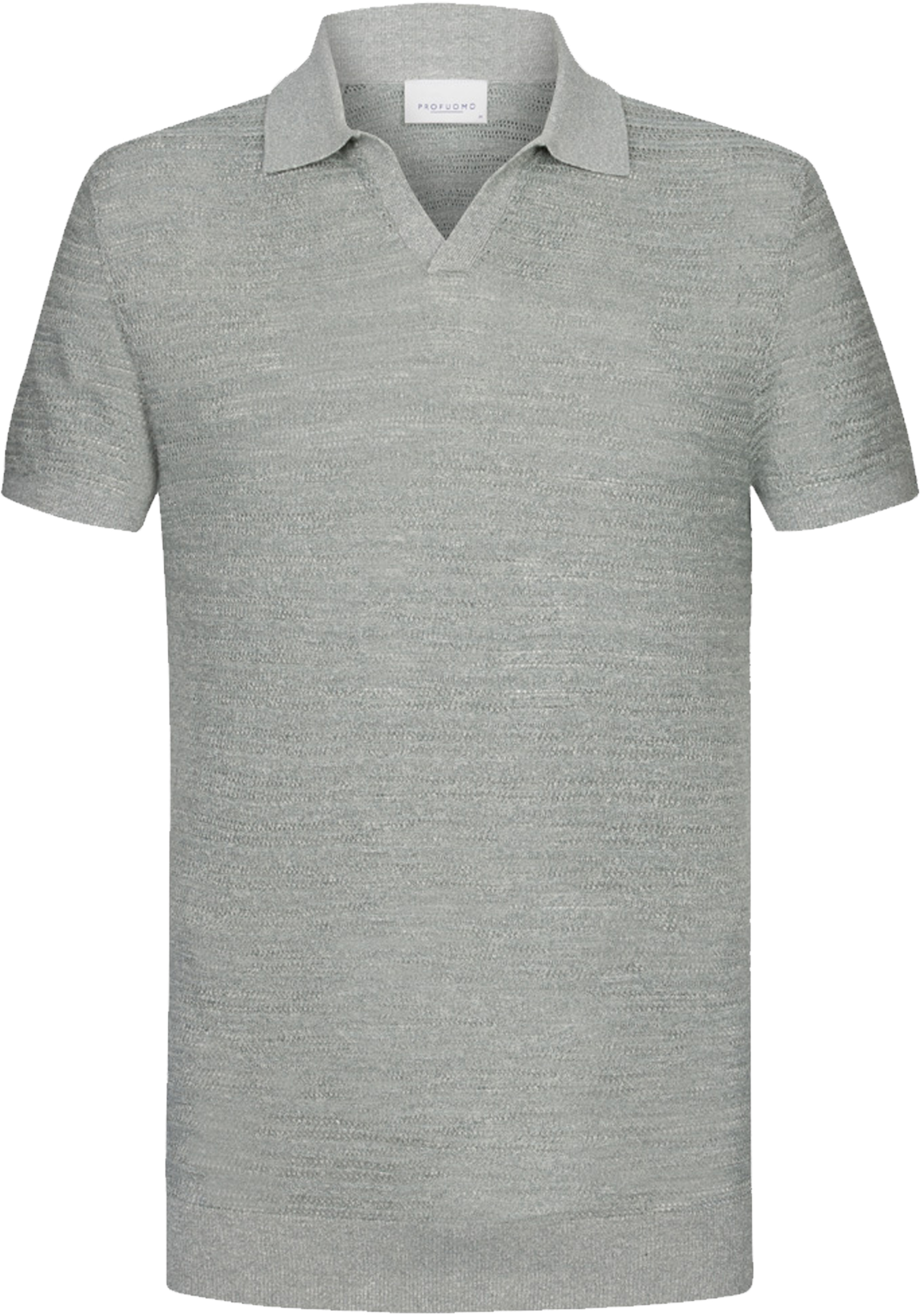 Profuomo slim fit heren polo, groen