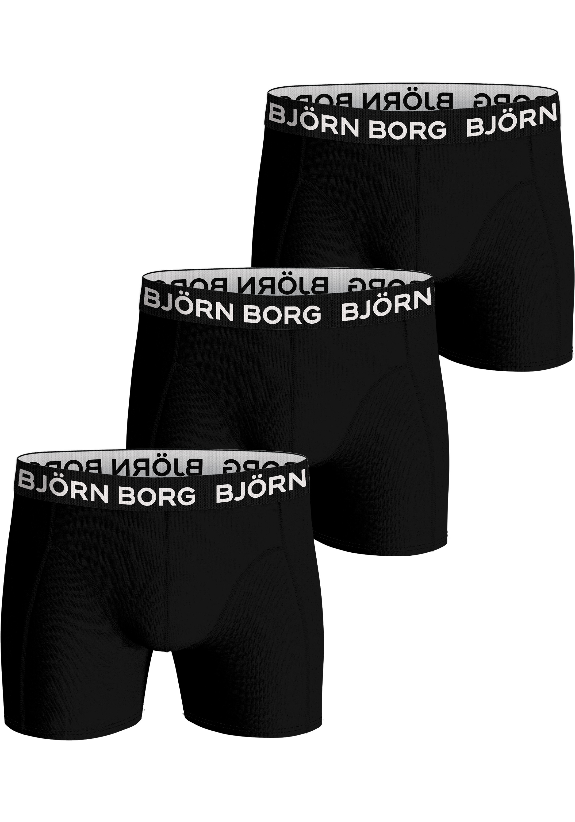 Bjorn Borg Bamboo Cotton Blend boxers, heren boxers normale lengte (3-pack), multicolor