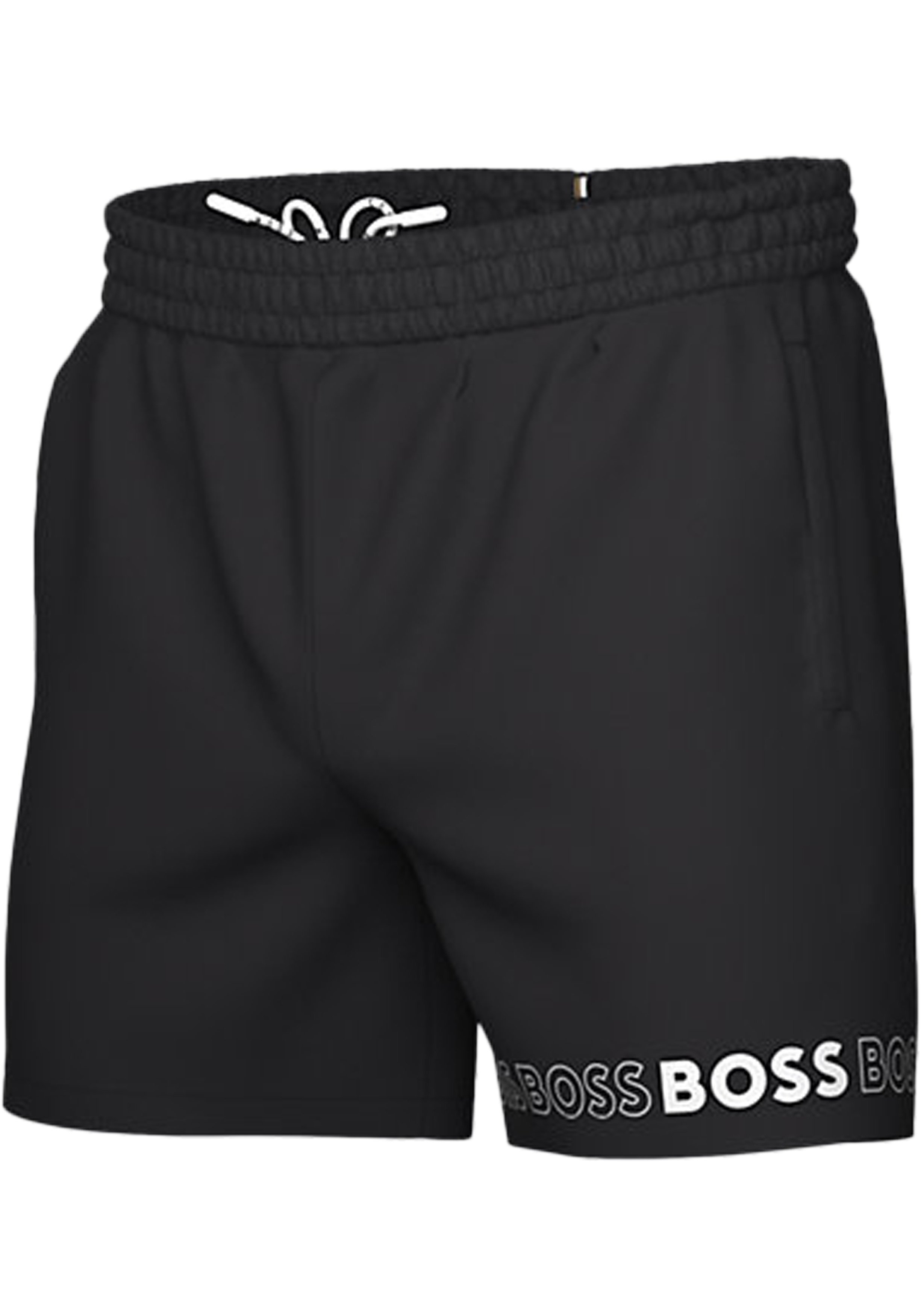 HUGO BOSS Dolphin swim shorts, heren zwembroek, zwart