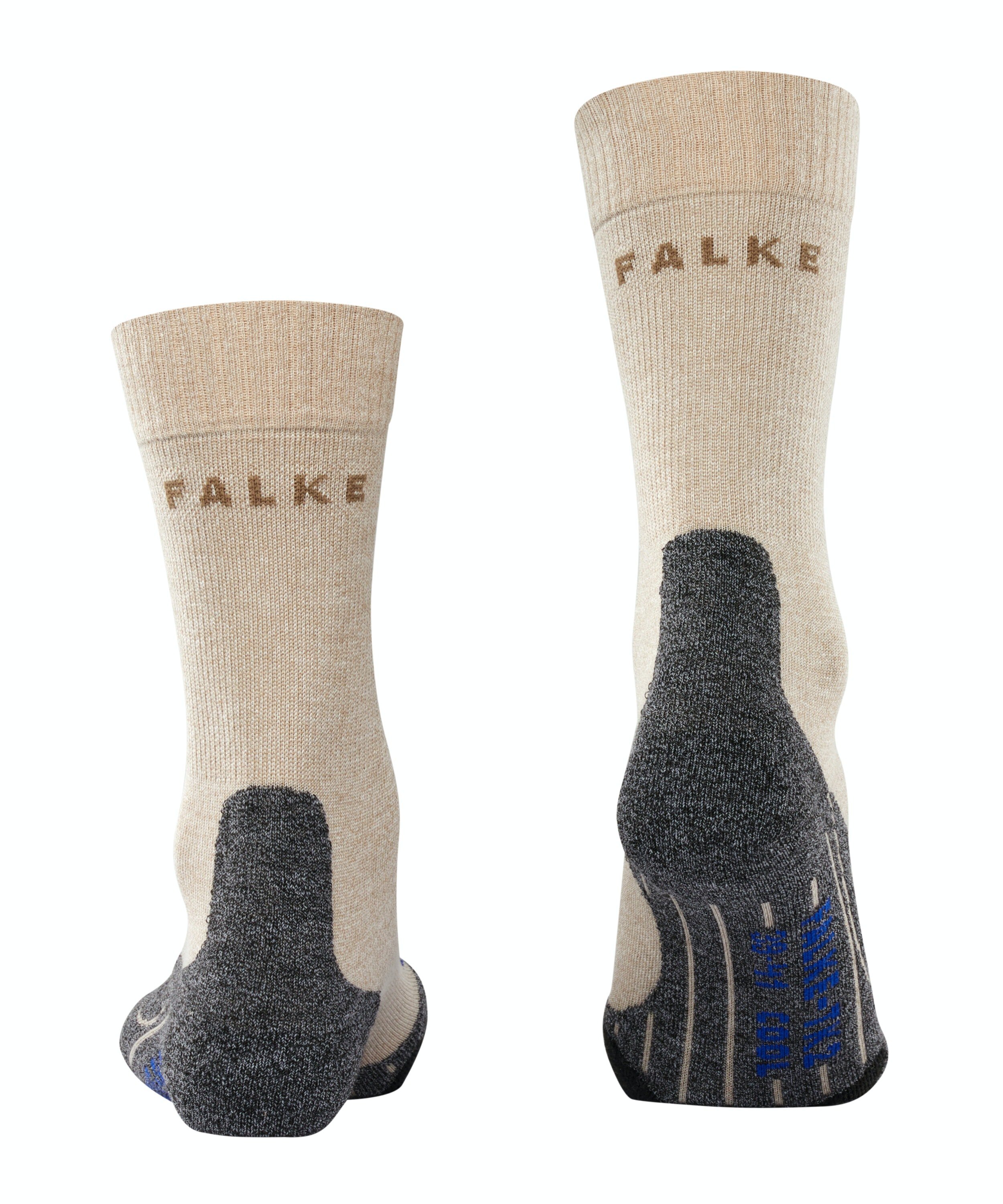 FALKE TK2 Explore Cool dames trekking sokken, beige melange (nature melange)