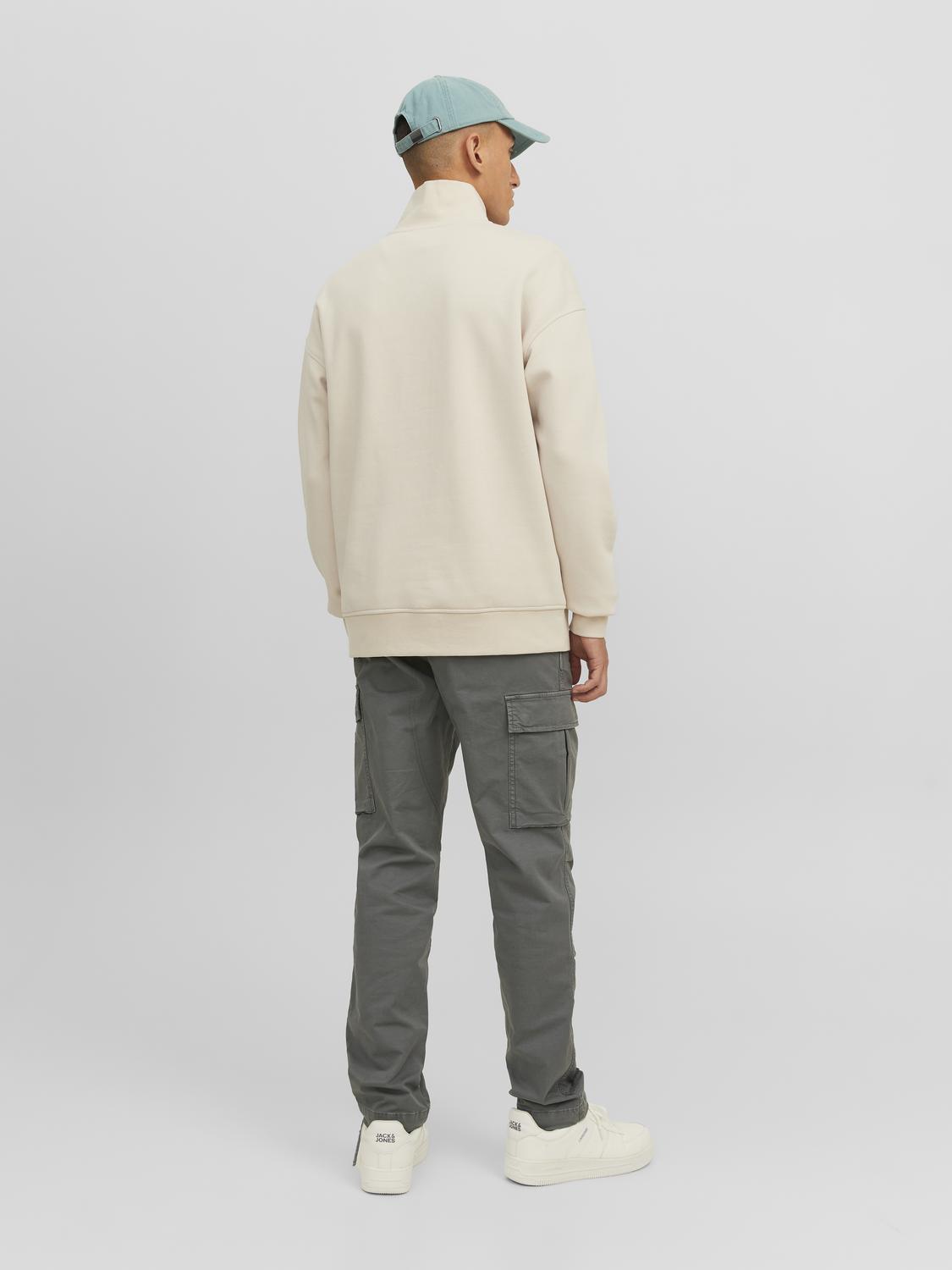 JACK & JONES Ace Tucker Cargo loose fit, heren cargo broek, saliegroen