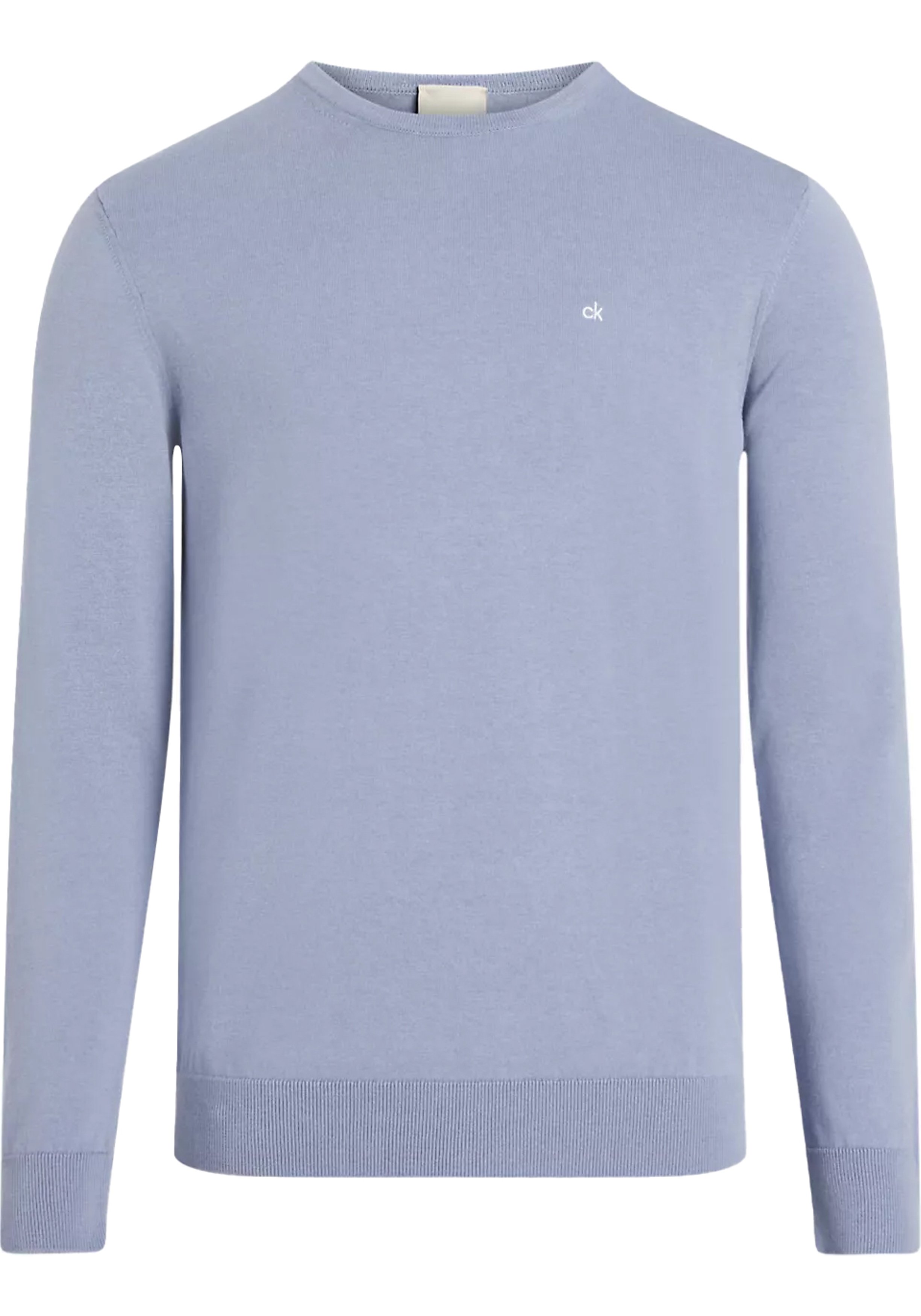 Calvin Klein heren pullover katoen met zijde, lichtblauw