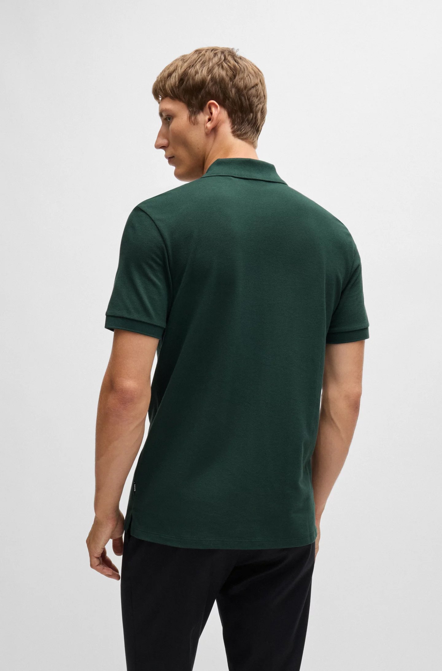 BOSS Pallas regular fit polo, pique, groen