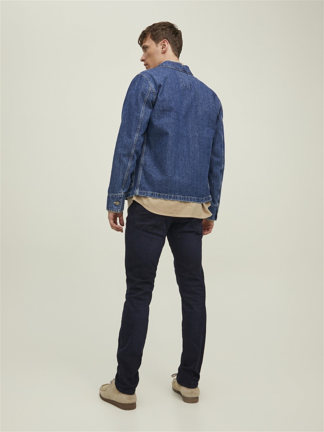 JACK & JONES Glenn Icon loose fit, heren jeans, denimblauw