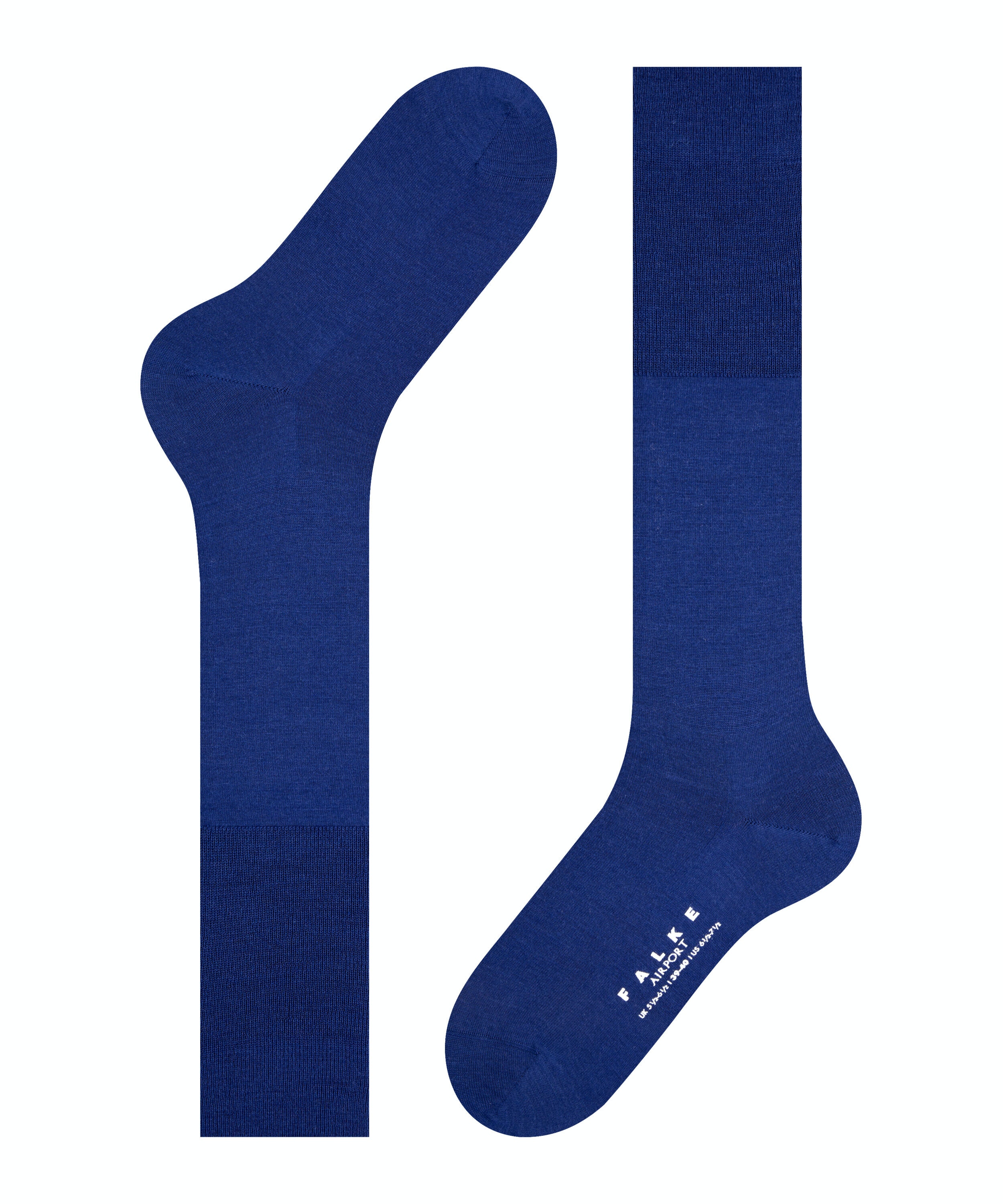 FALKE Airport heren kniekousen, blauw (royal blue)