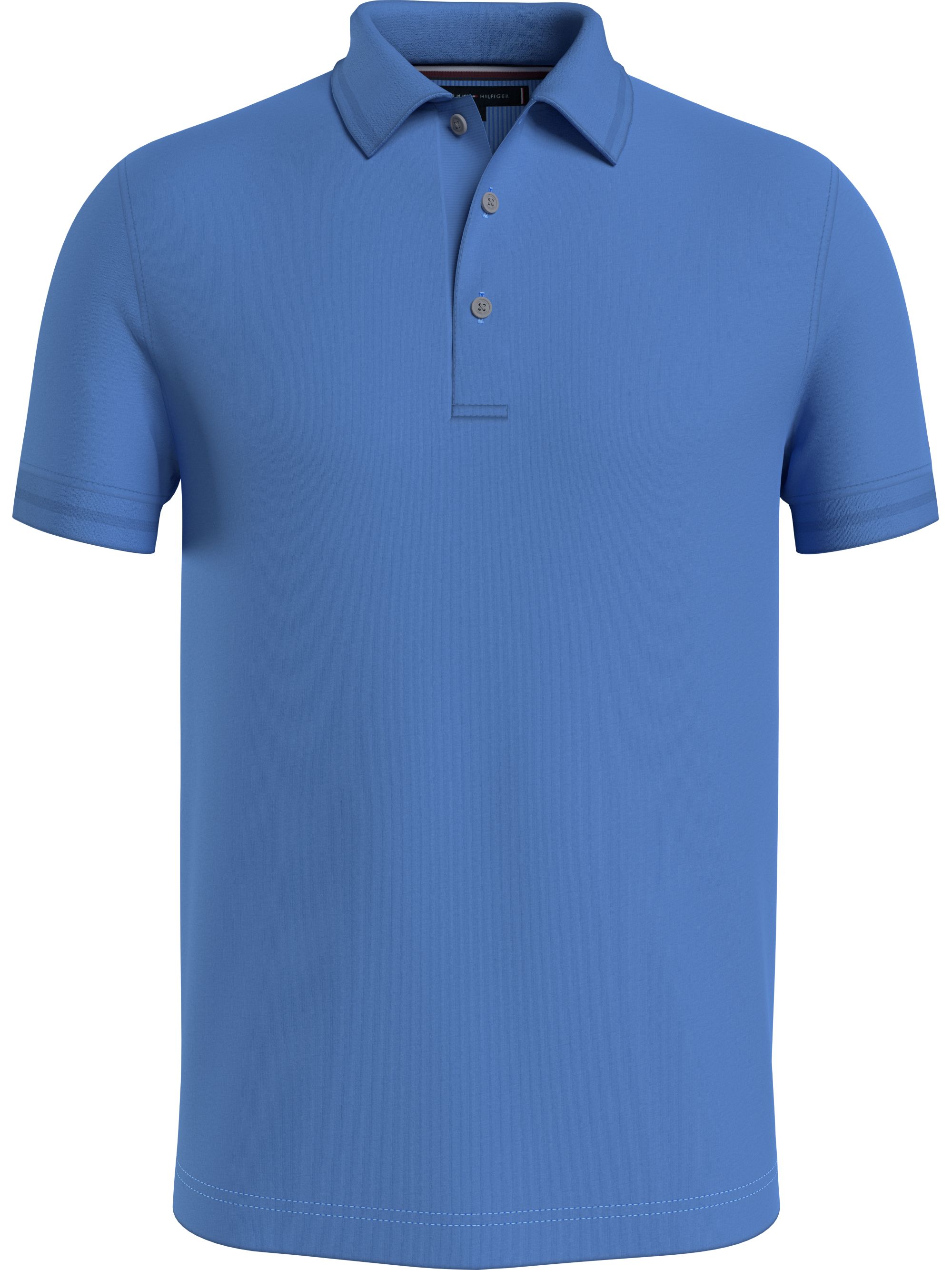 Tommy Hilfiger Dc Es Mercerized Polo Slim Polo, heren poloshirt, middenblauw