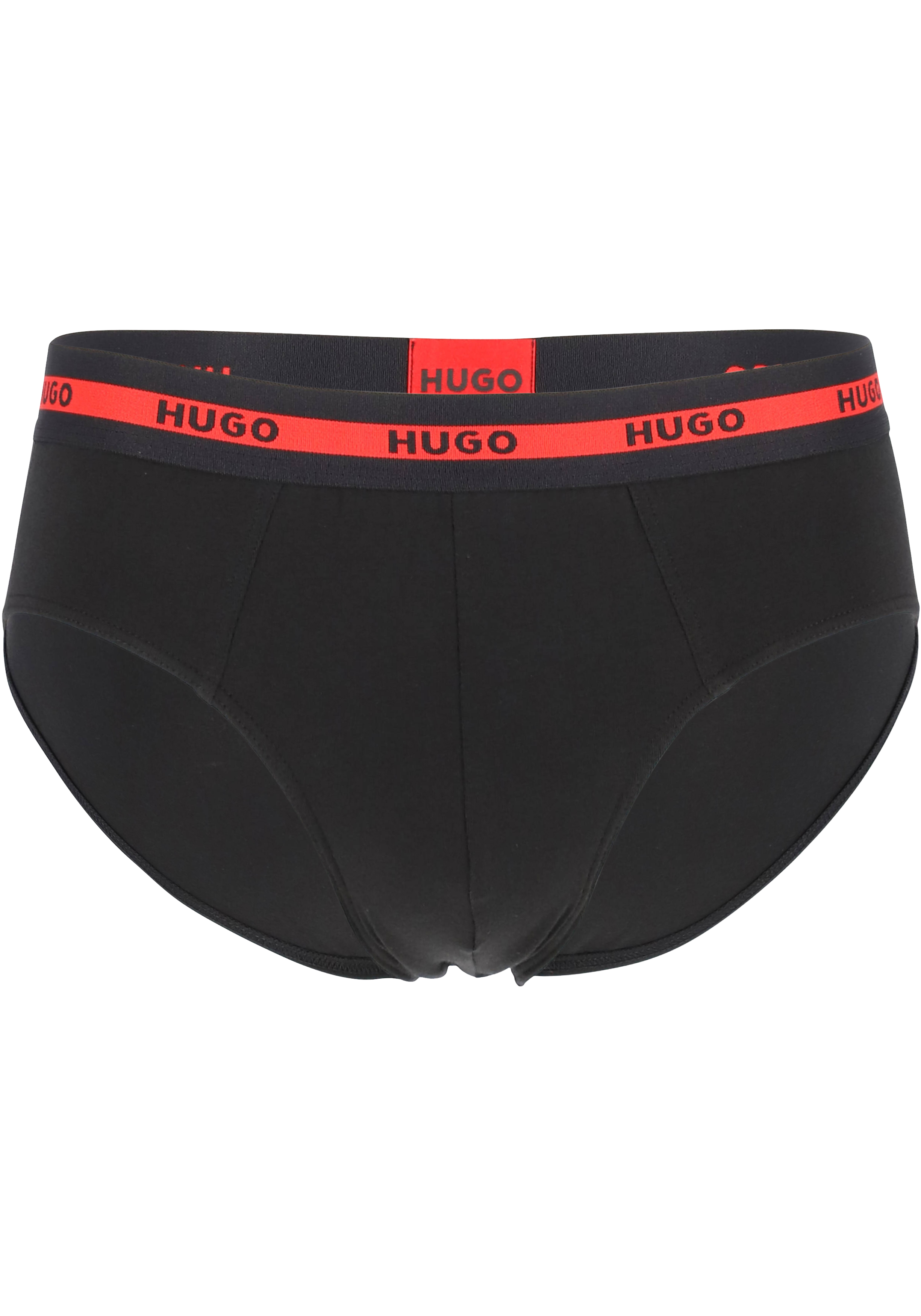 HUGO hipster briefs (2-pack), heren slips, zwart