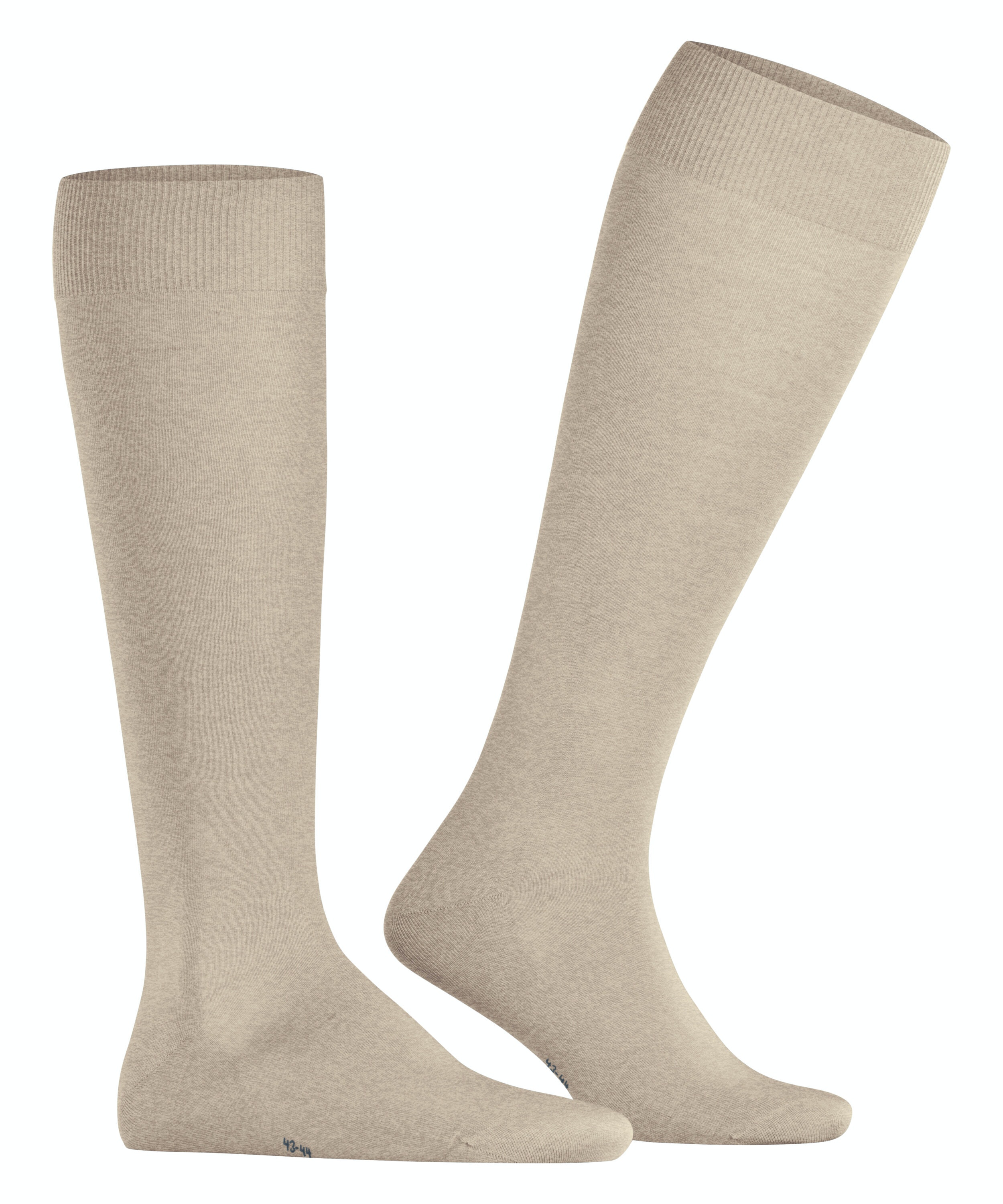 FALKE ClimaWool heren kniekousen, beige melange (pebble mel.)