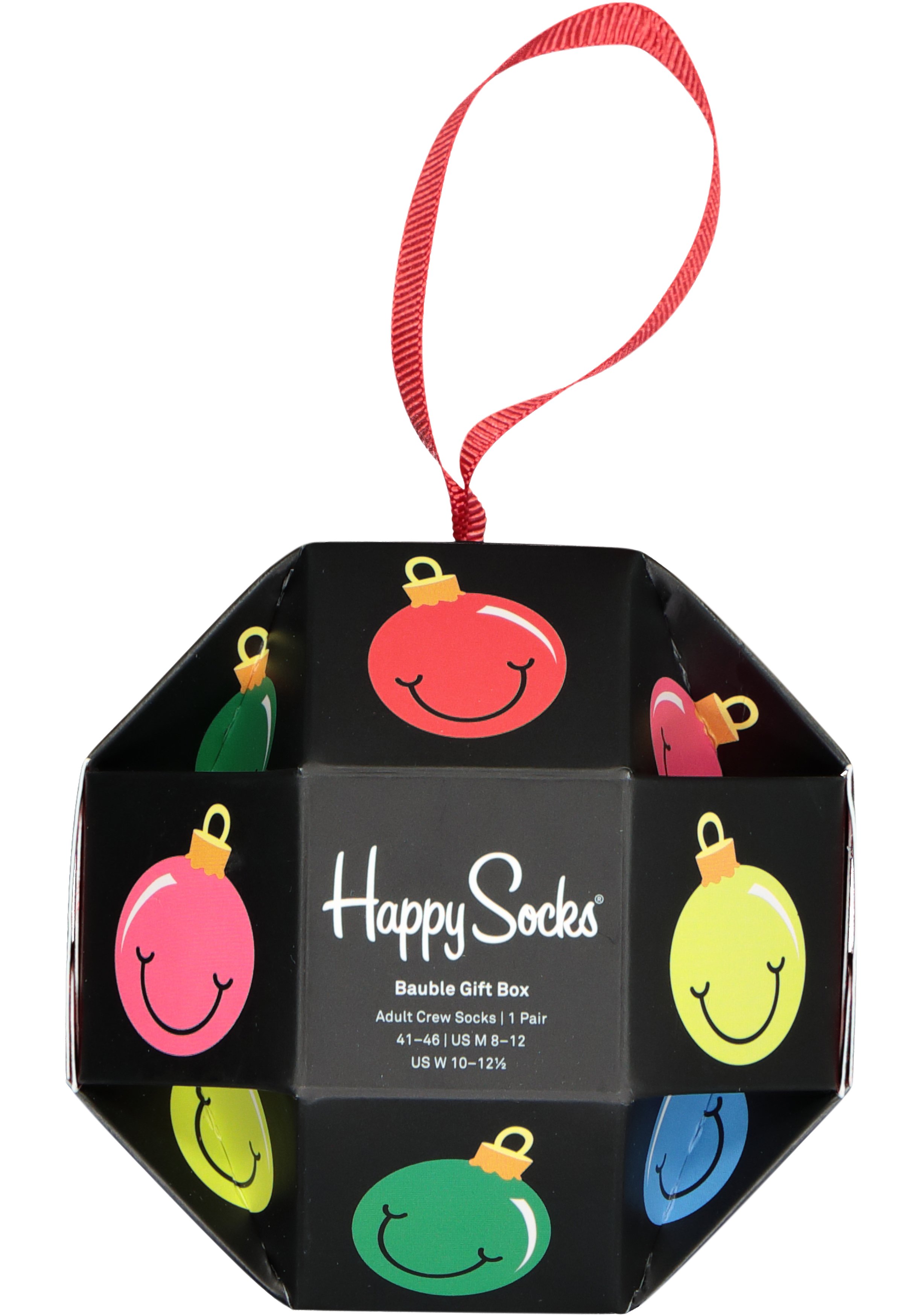 Happy Socks Bauble Gift Box (1-pack), kerstballen in een kerstbal