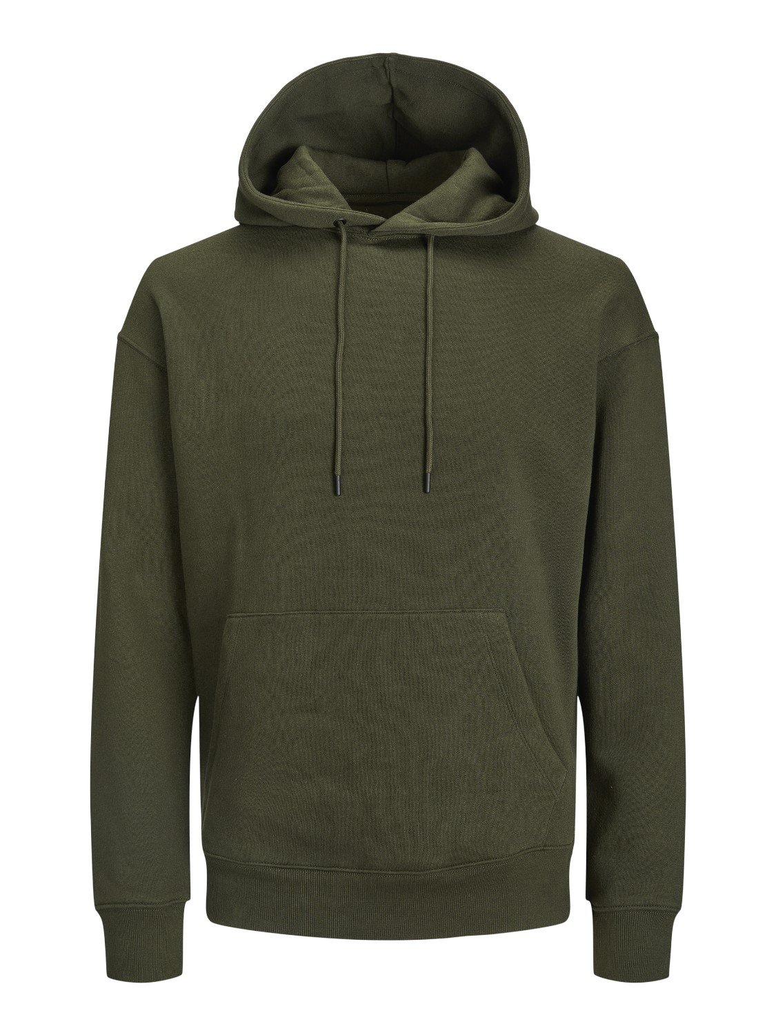 JACK & JONES Star basic sweat hood regular fit, heren hoodie katoenmengsel met capuchon, donker olijfgroen