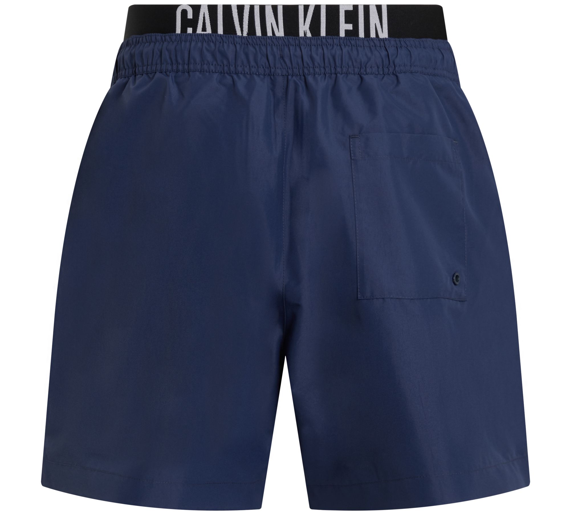 Calvin Klein Medium Drawstring double waistband swimshort, heren zwembroek, navy blauw