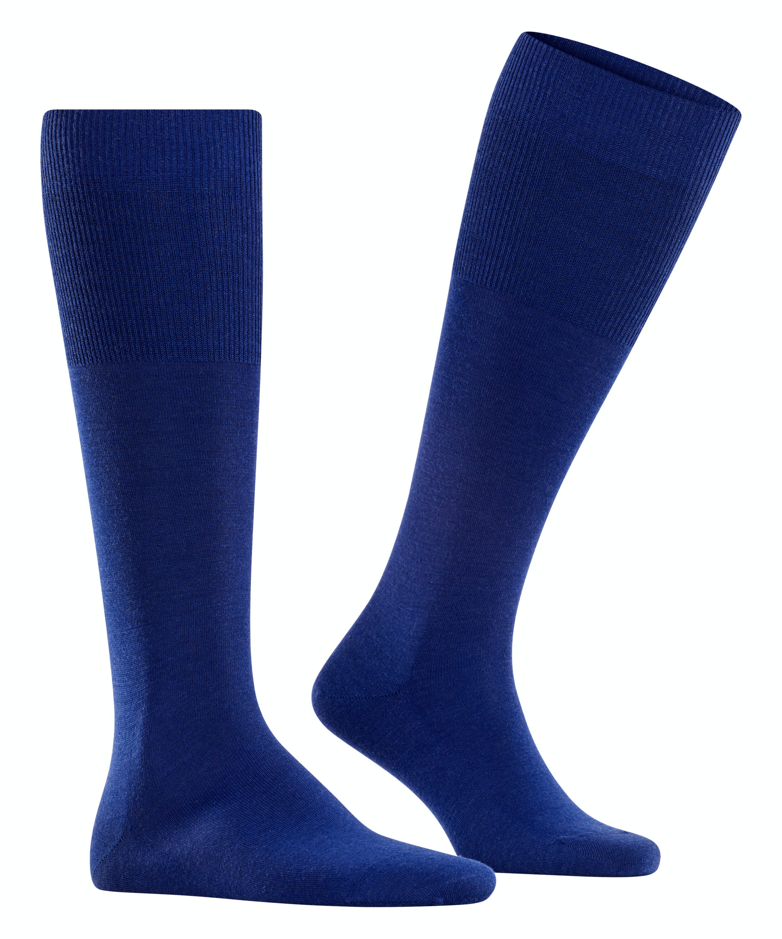 FALKE Airport heren kniekousen, blauw (royal blue)