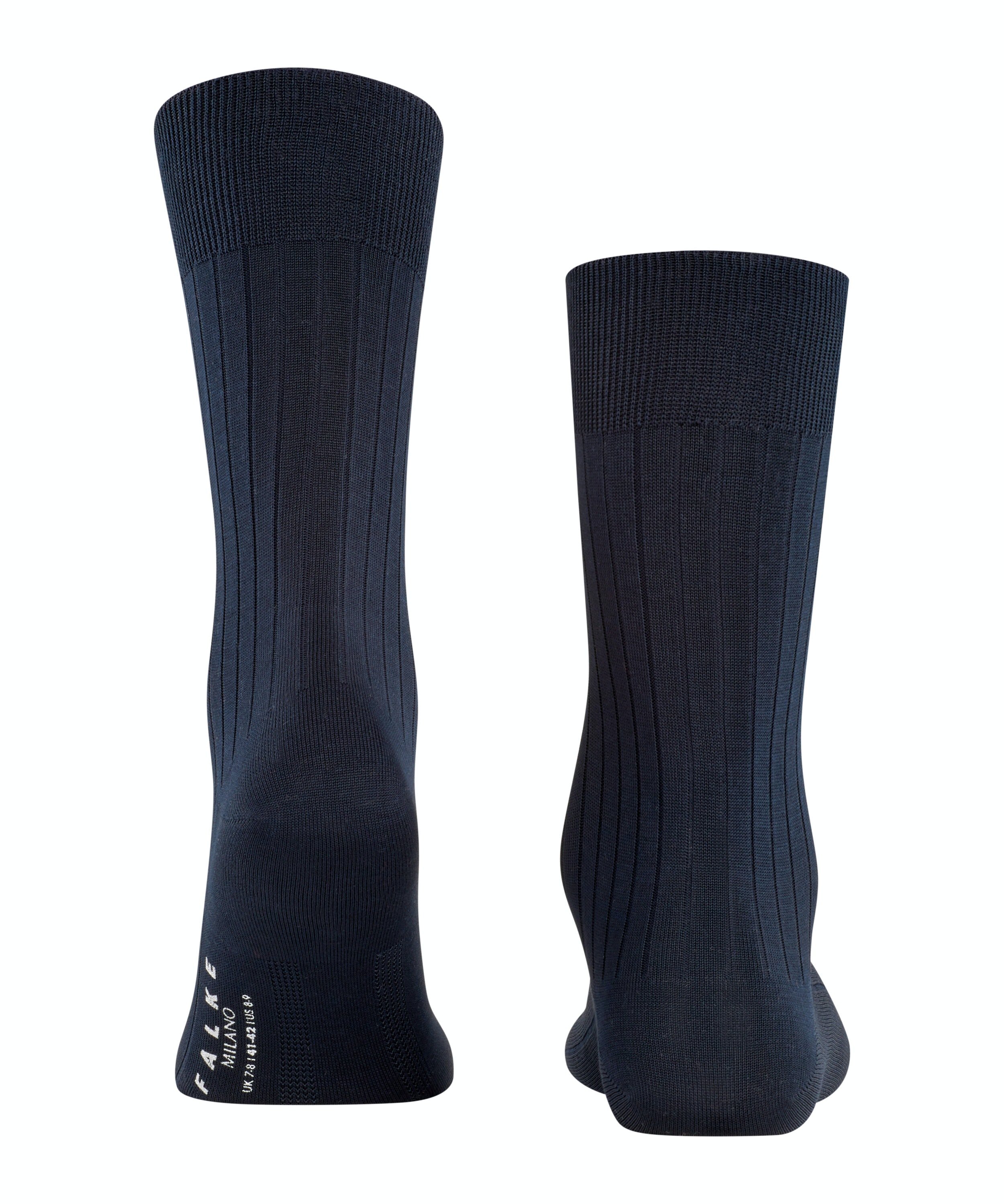 FALKE Milano herensokken, donkerblauw (dark navy)