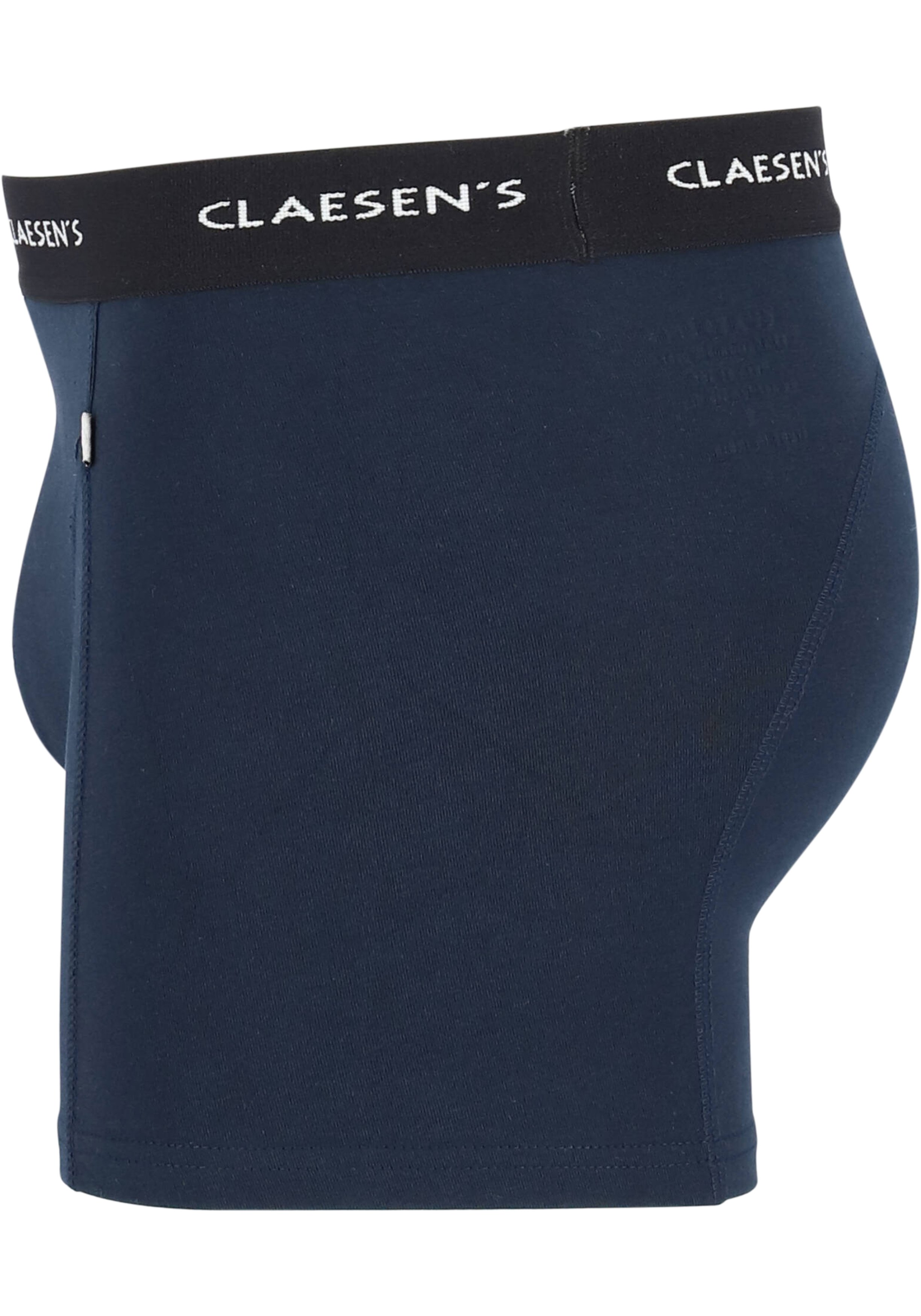 Claesen's Basics boxers (3-pack), heren boxers lang, zwart, grijs en blauw