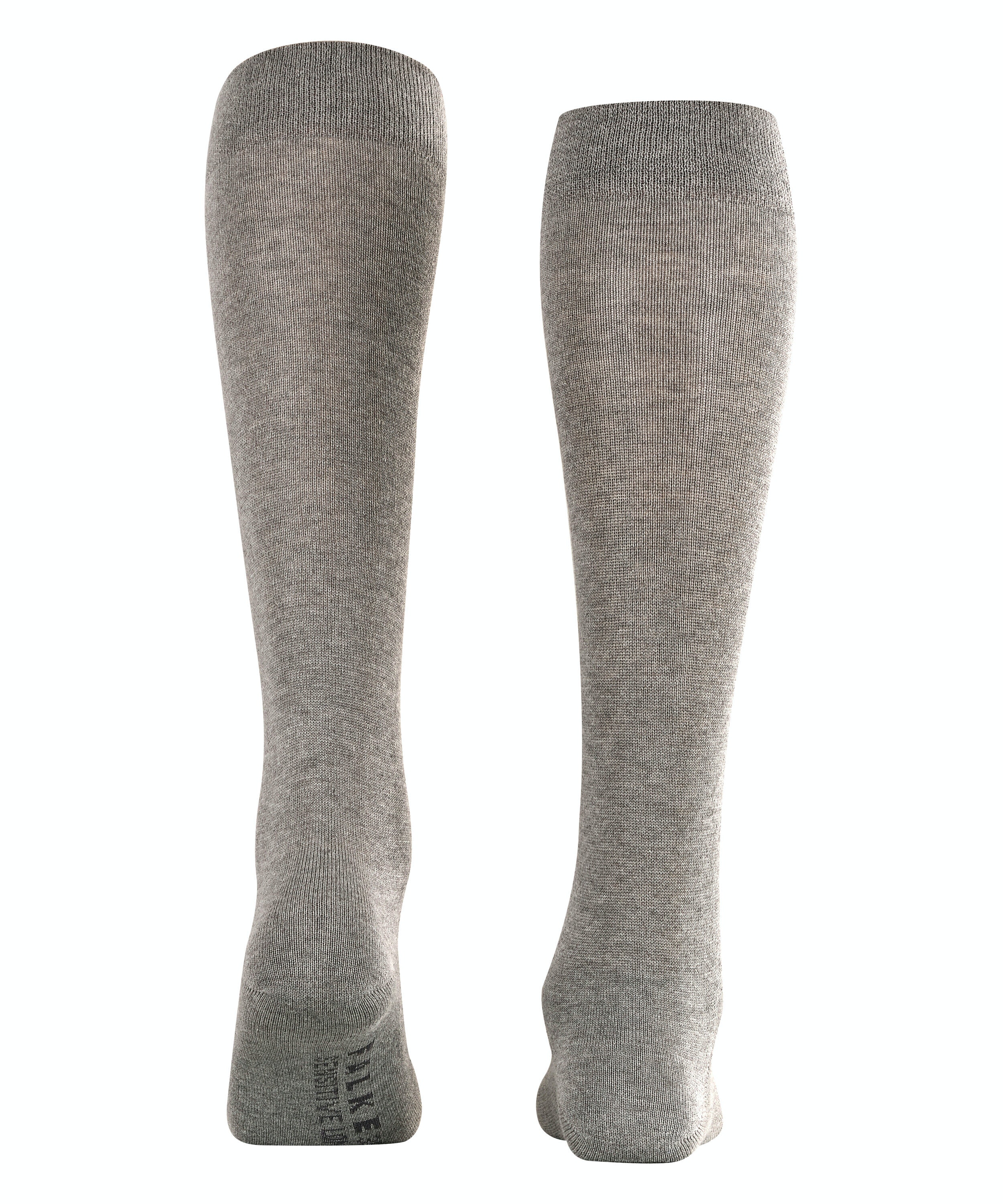 FALKE Sensitive London dames kniekousen, grijs (light greymel.)