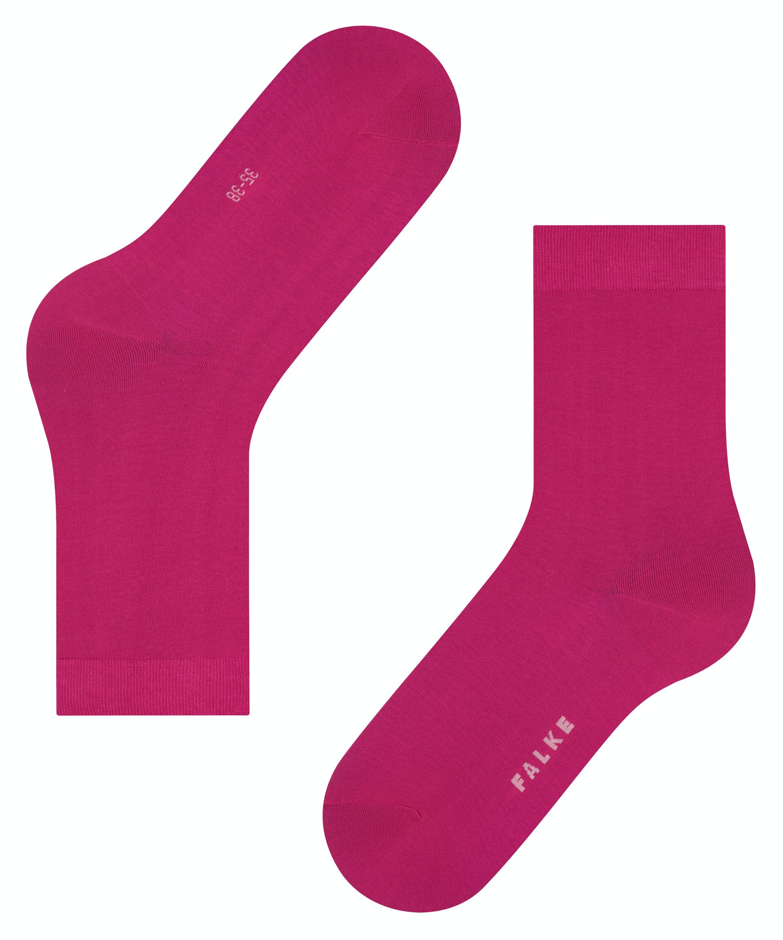 FALKE Cotton Touch damessokken, roze (berry)