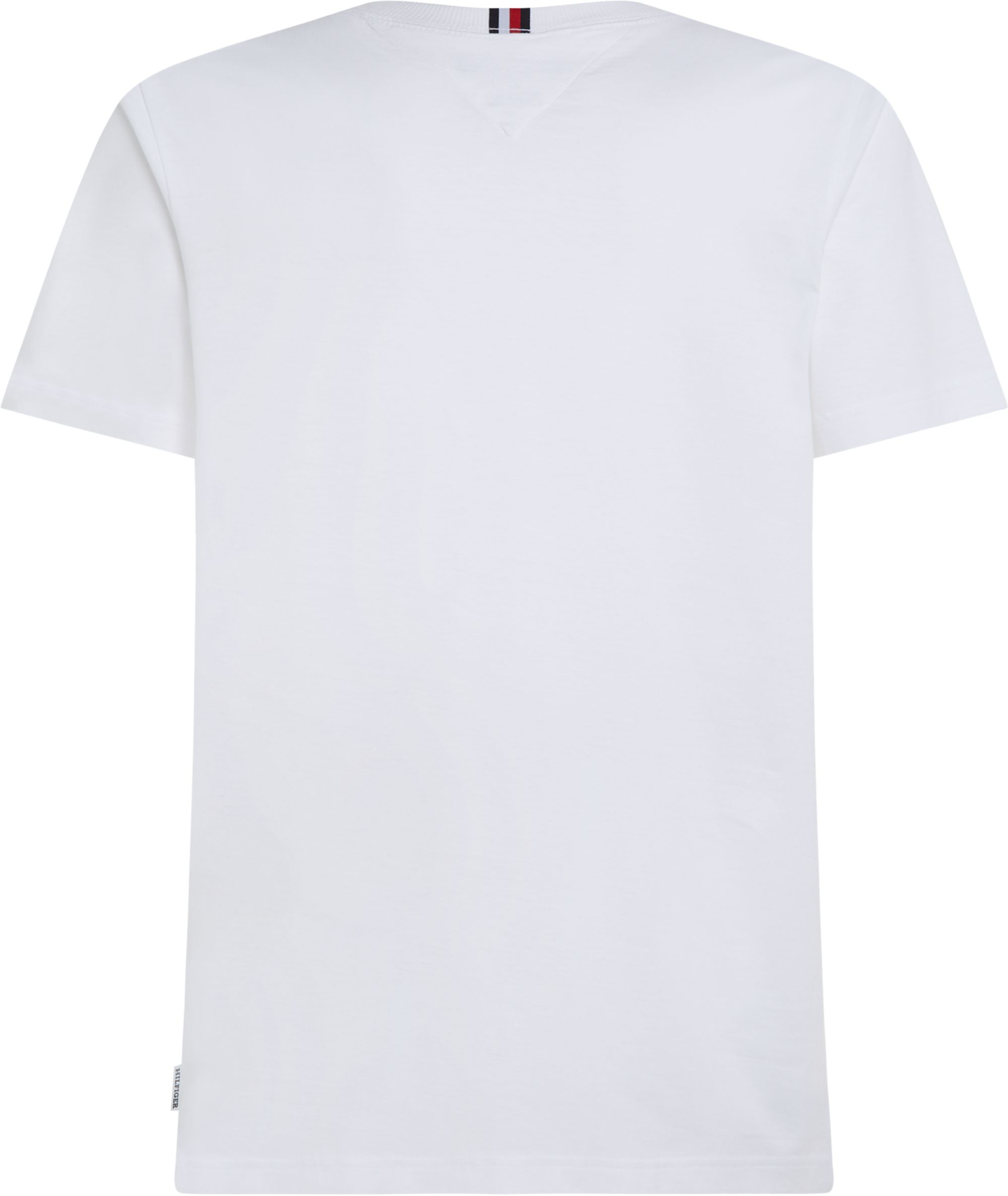 Tommy Hilfiger Monotype Box Tee, heren T-shirt korte mouw O-hals, wit